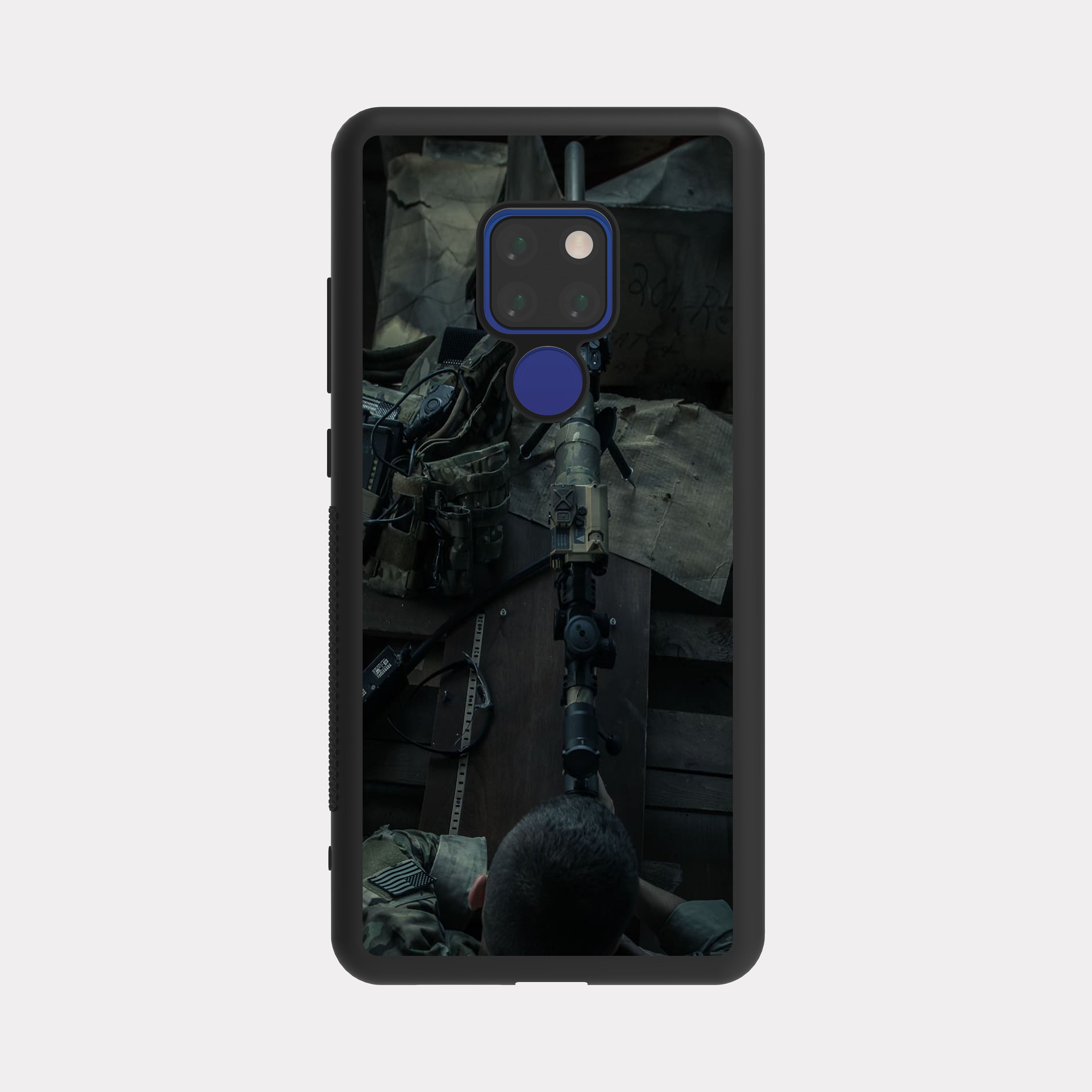 Huawei Mate 20 case cover Sniper Soldier Grey