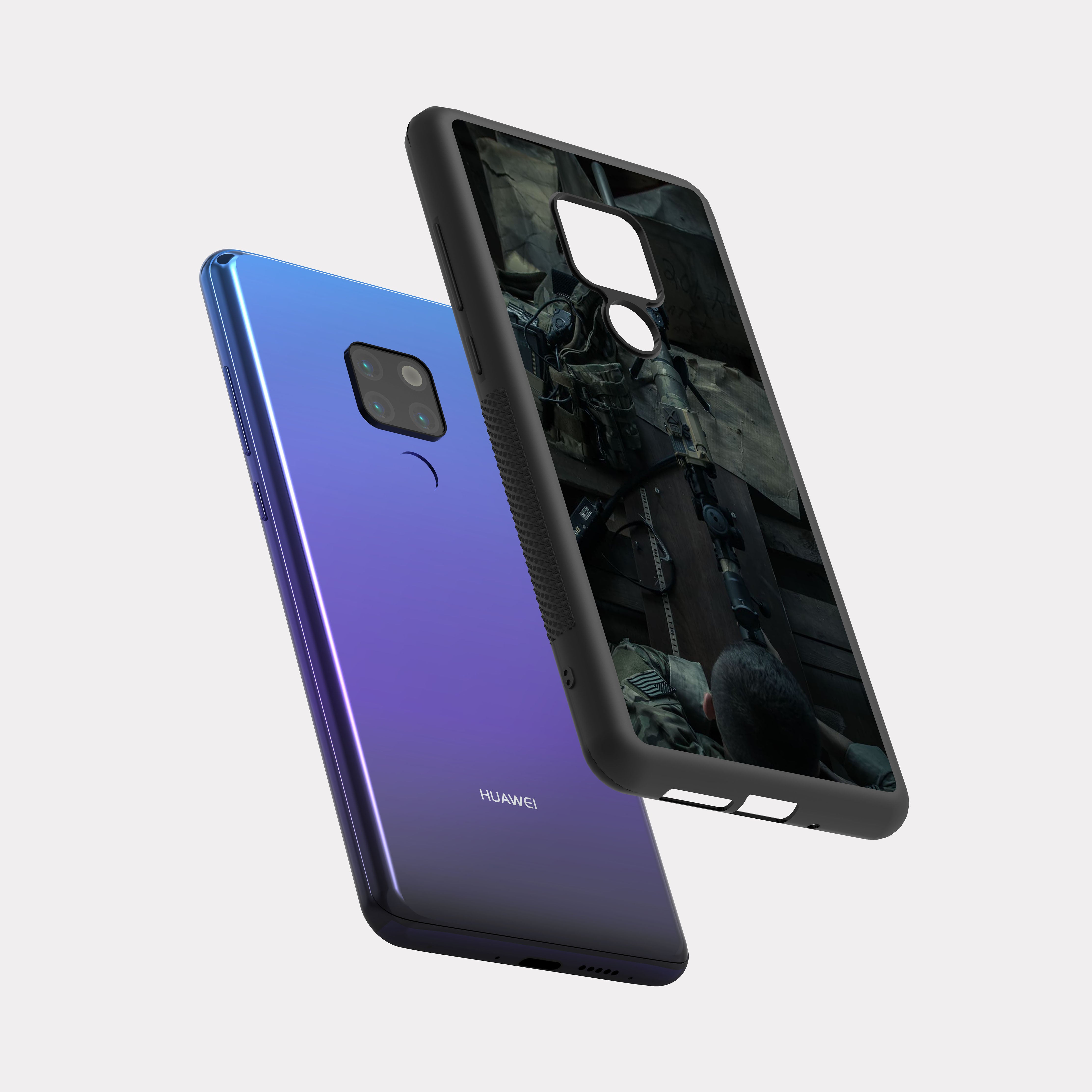 Huawei Mate 20 case cover Sniper Soldier Grey
