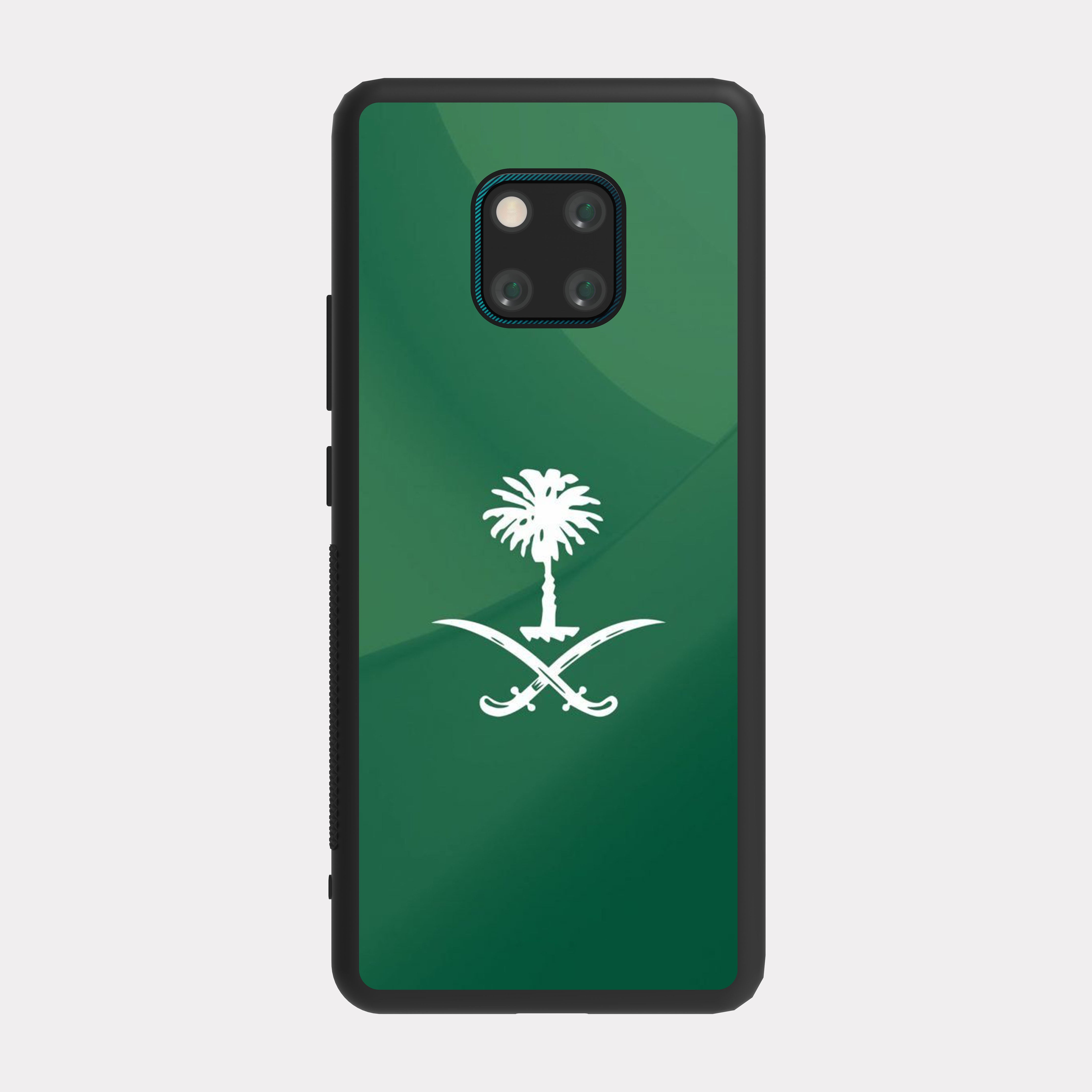 Huawei Mate 20 Pro case cover Saudi Arabia White and Green