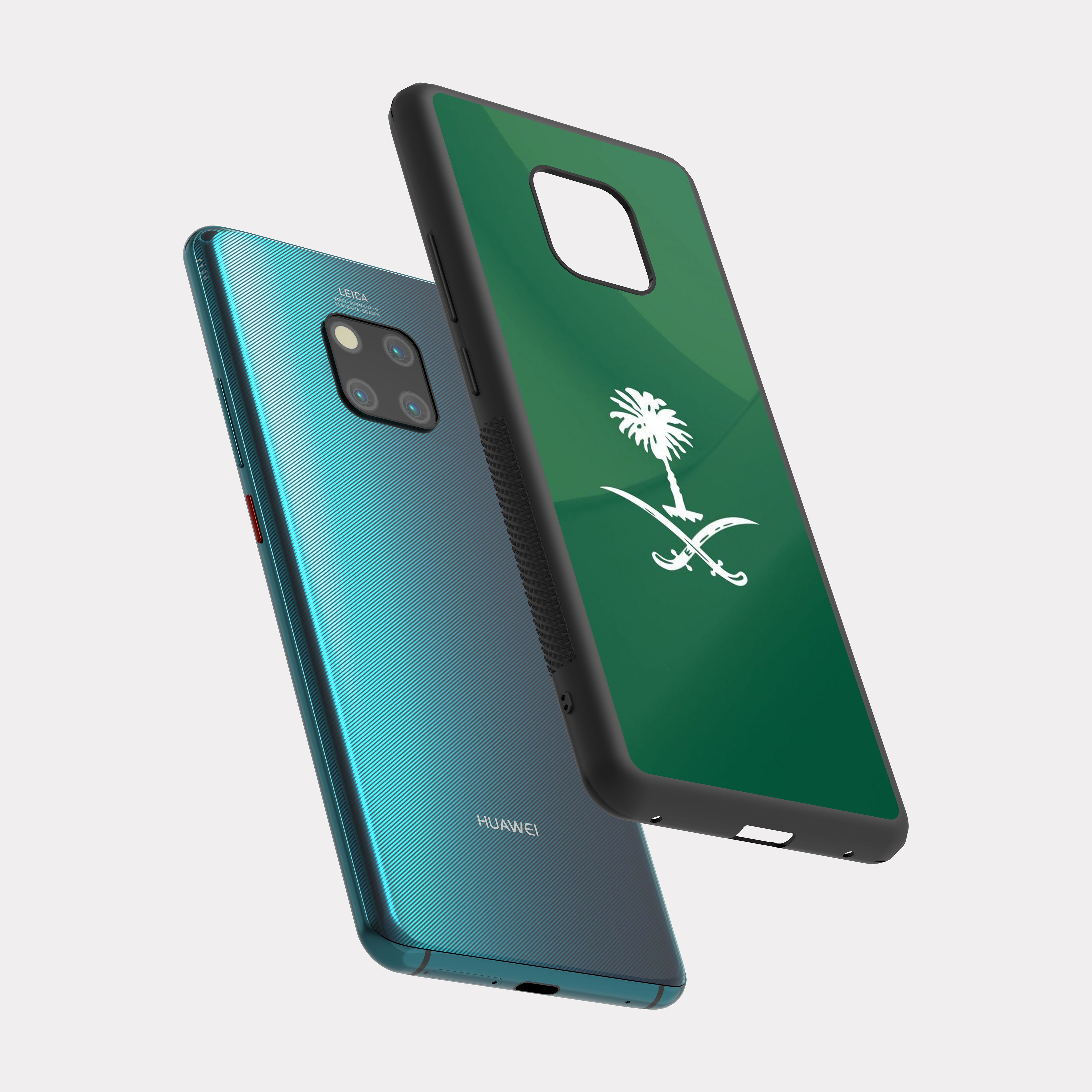 Huawei Mate 20 Pro case cover Saudi Arabia White and Green