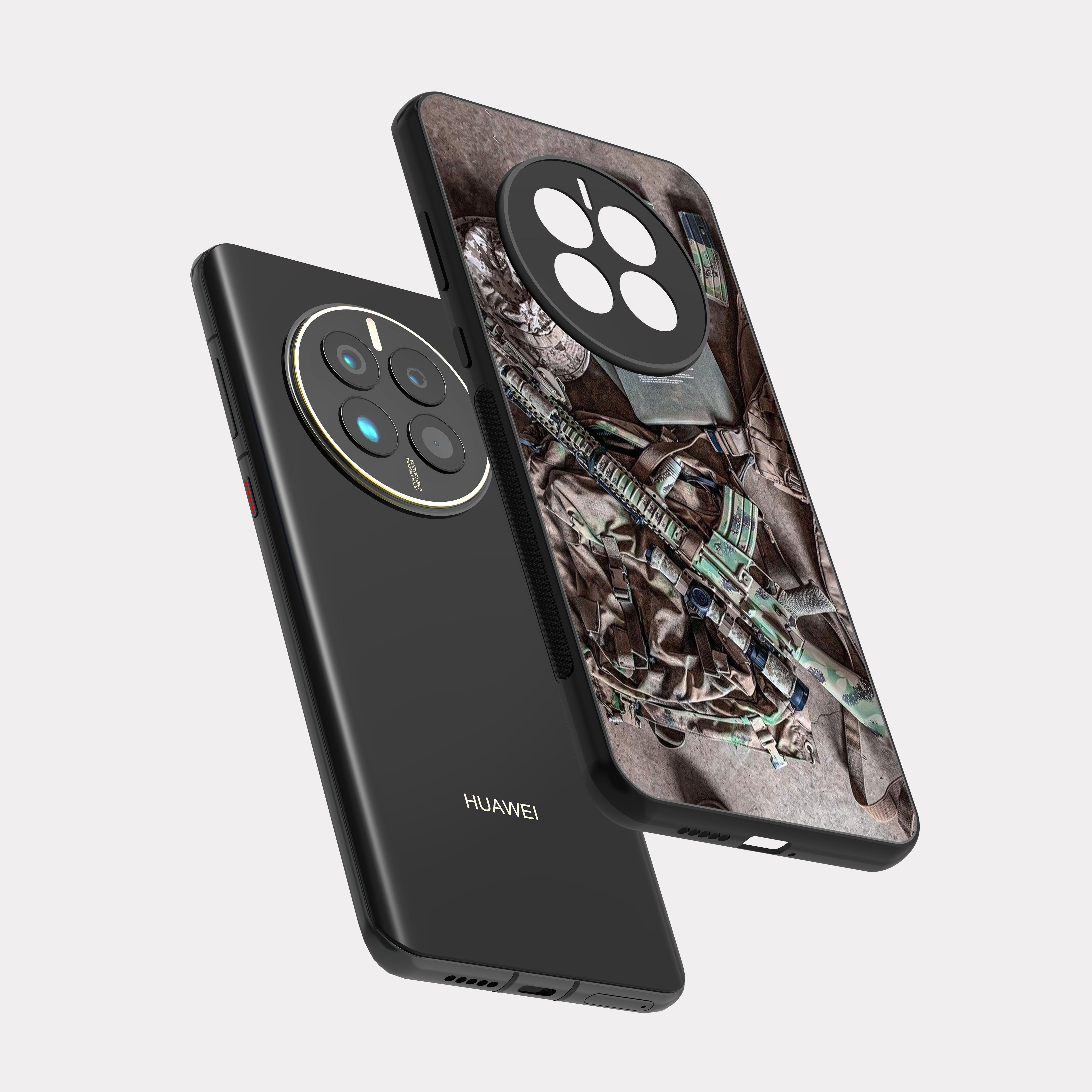 Huawei Mate 50 case cover Military Soldier Equipment Brown