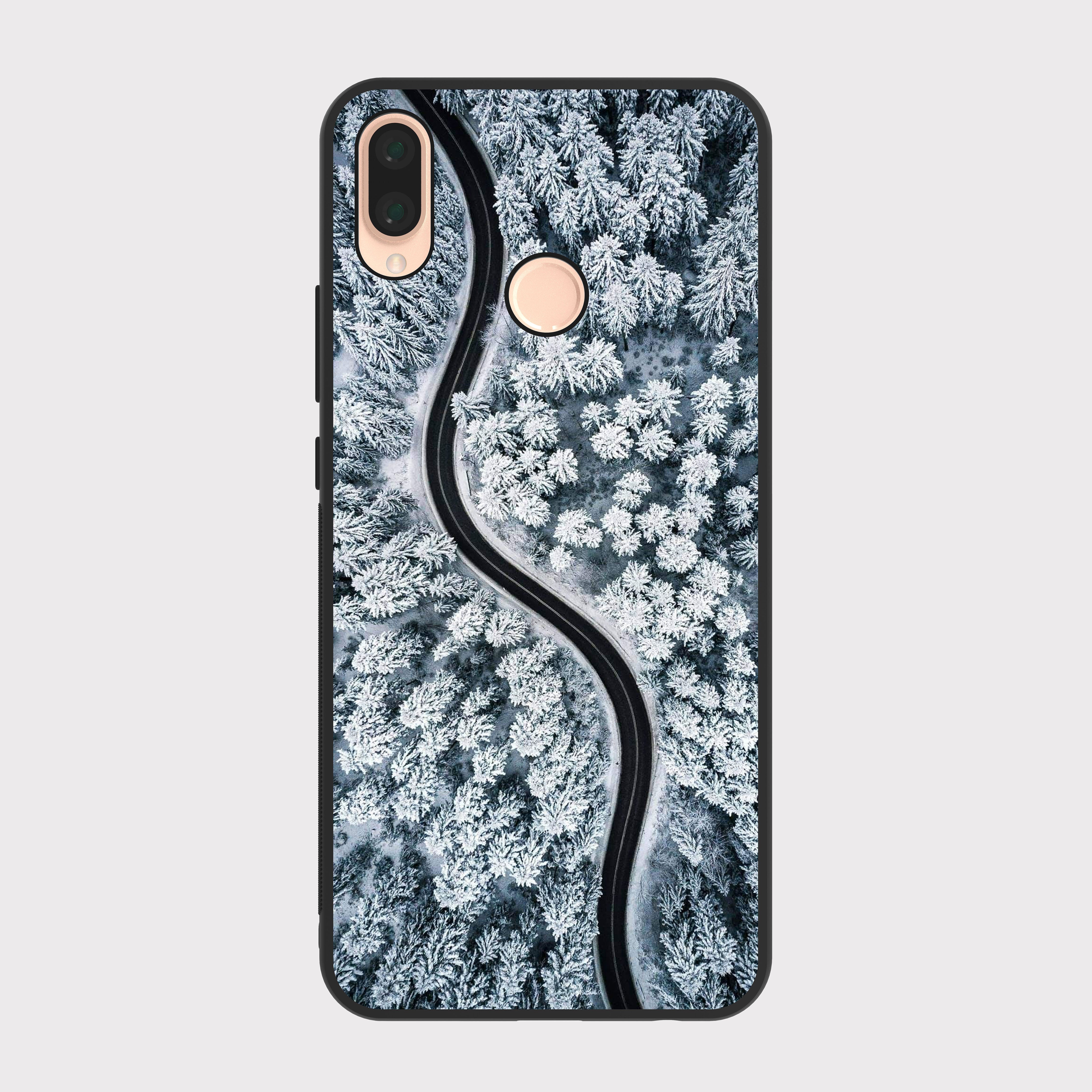 Huawei Nova 3e case cover Ice Road White