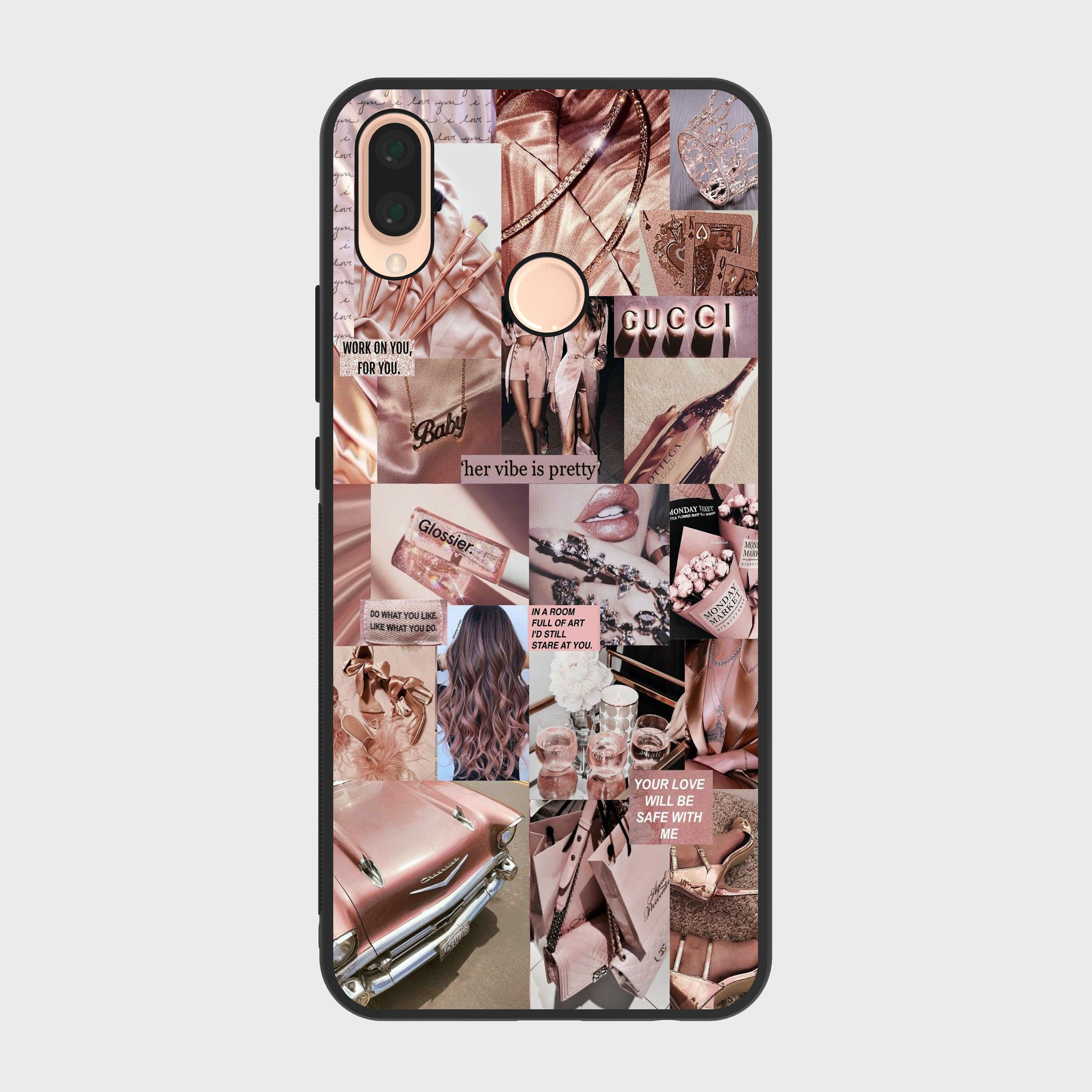 Huawei Nova 3e case cover Gucci Pink