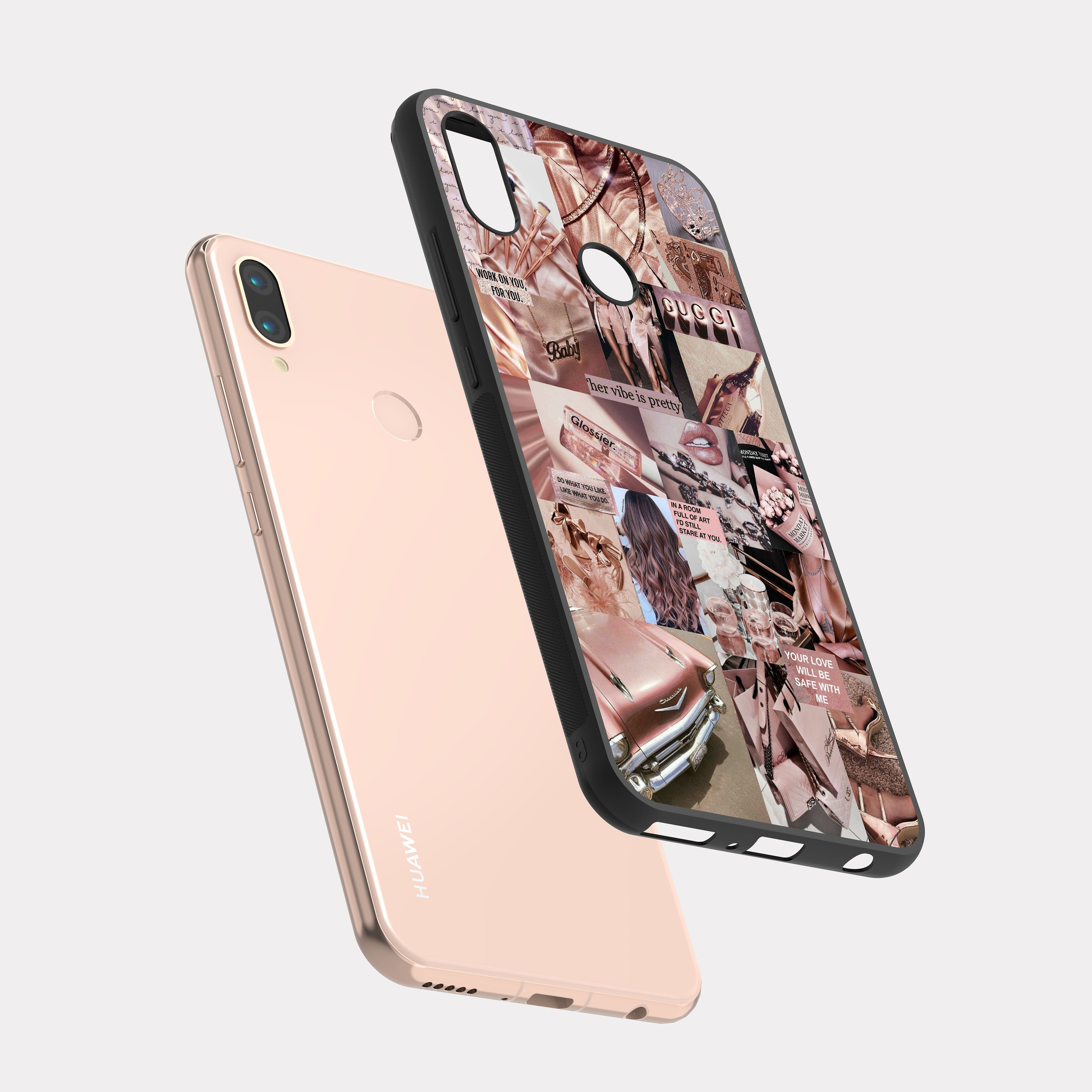 Huawei Nova 3e case cover Gucci Pink