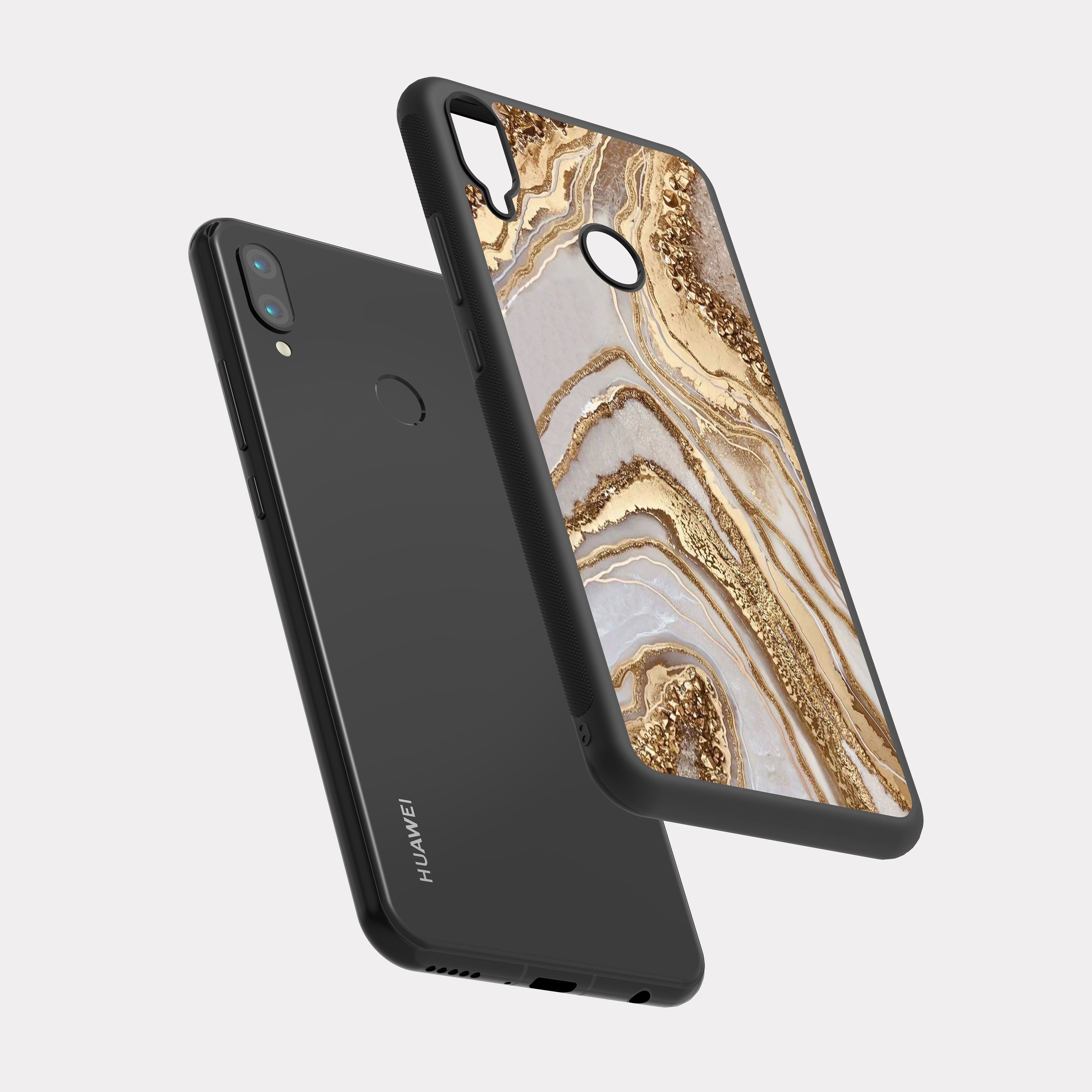 Huawei Nova 3i case cover Golden Marble Beige