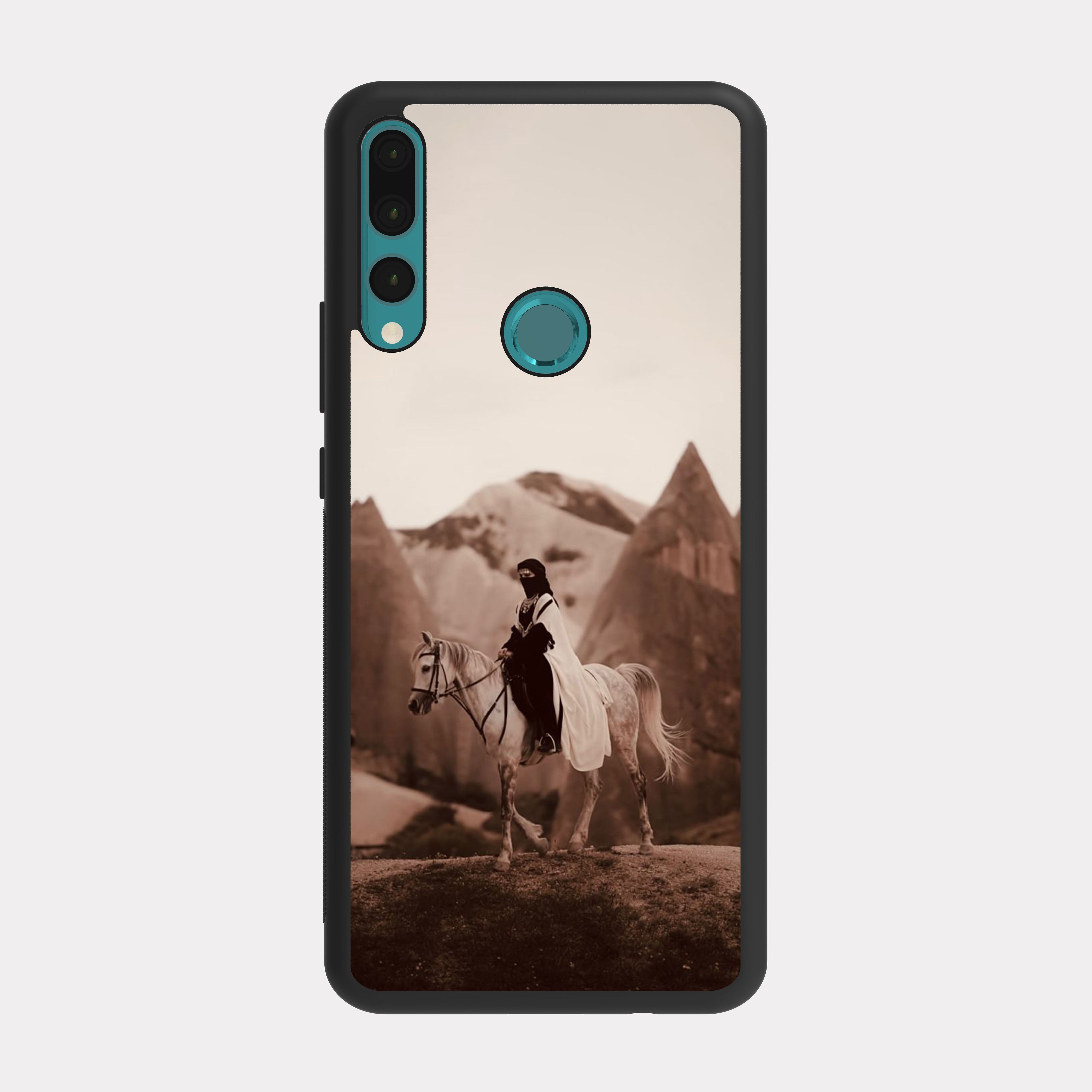 Huawei Y9 prime case cover Horsewoman Mountains Beige