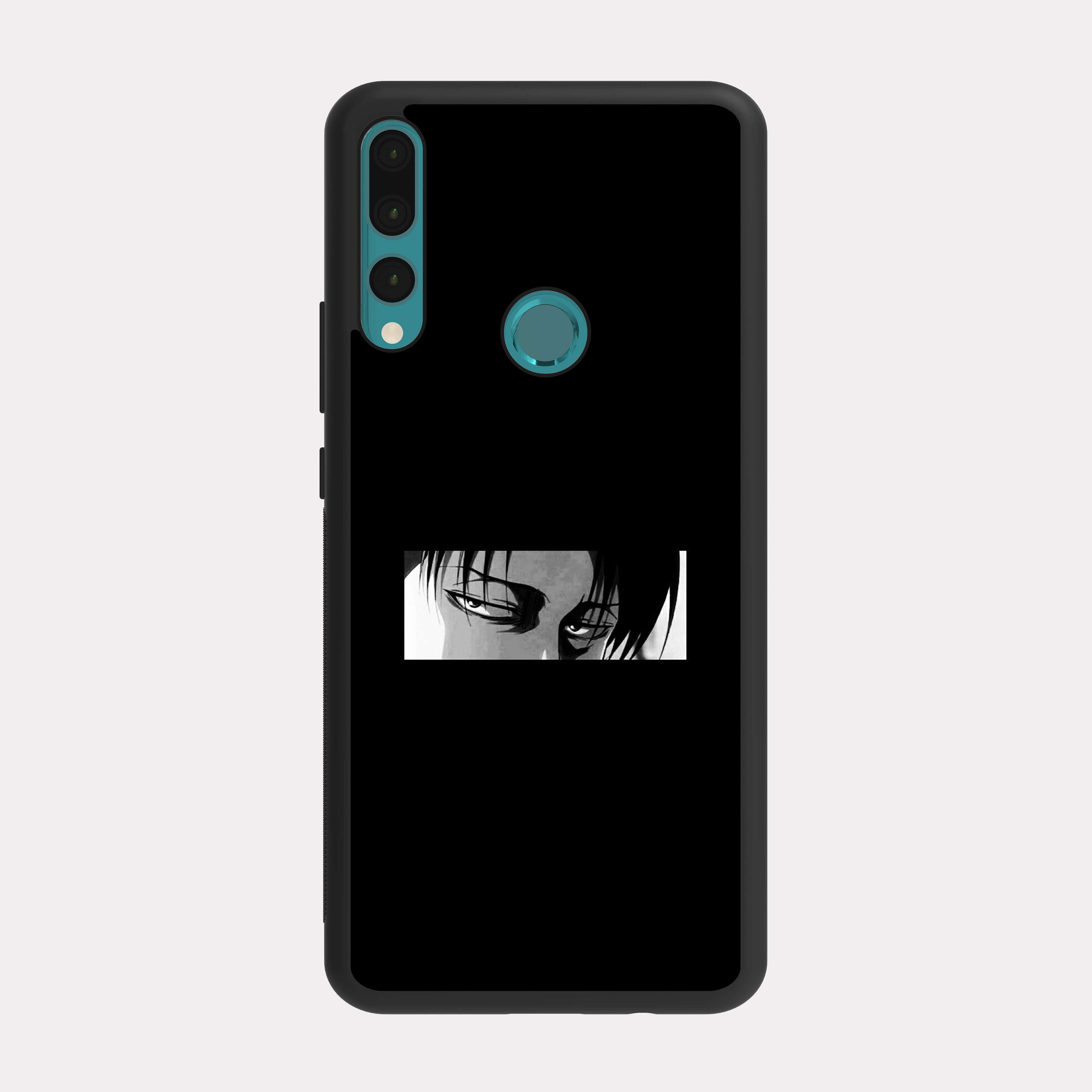 Huawei Y9 prime case cover Levi Ackerman Attack on Titan Black