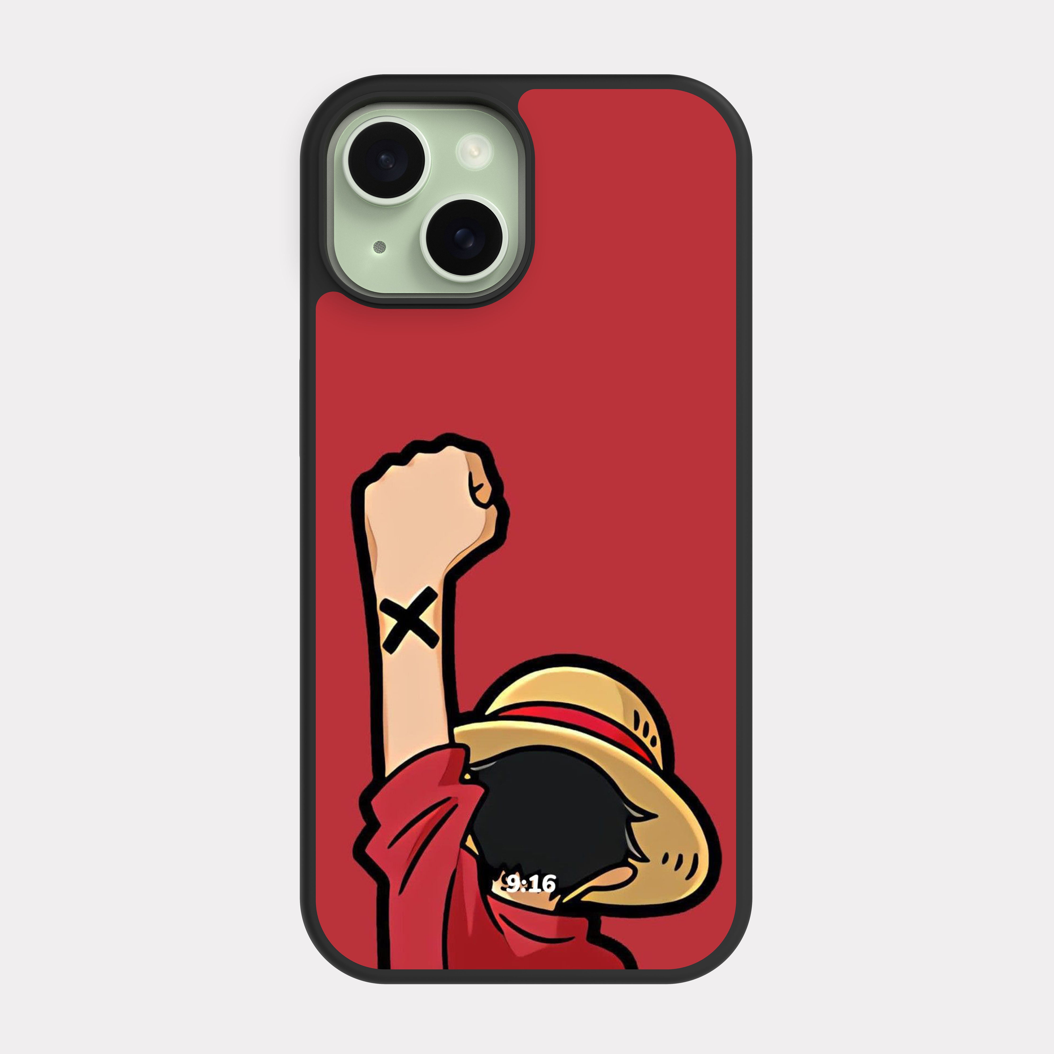 iPhone 15 case cover One Piece Luffy Red