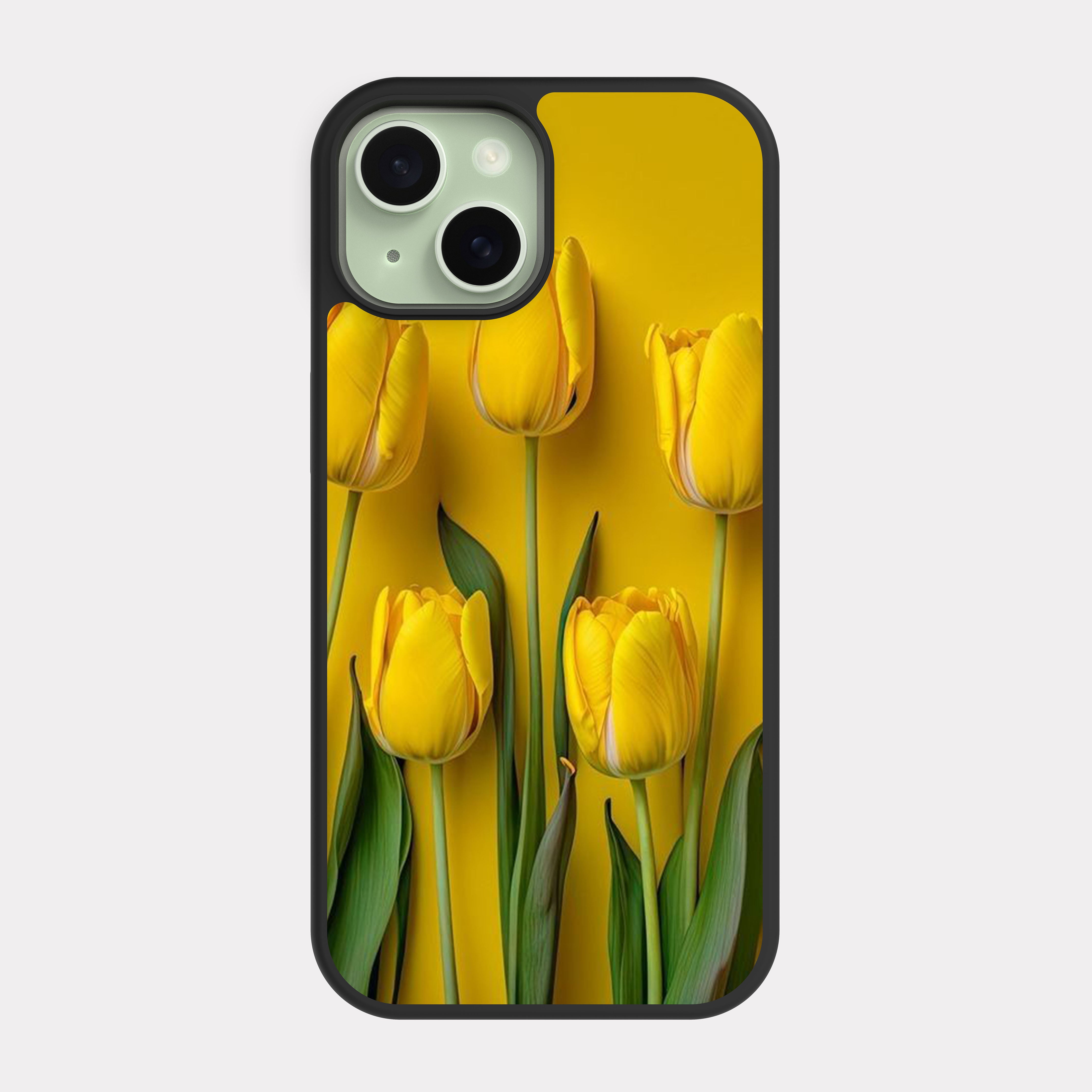 iPhone 15 case cover Flowers Yellow