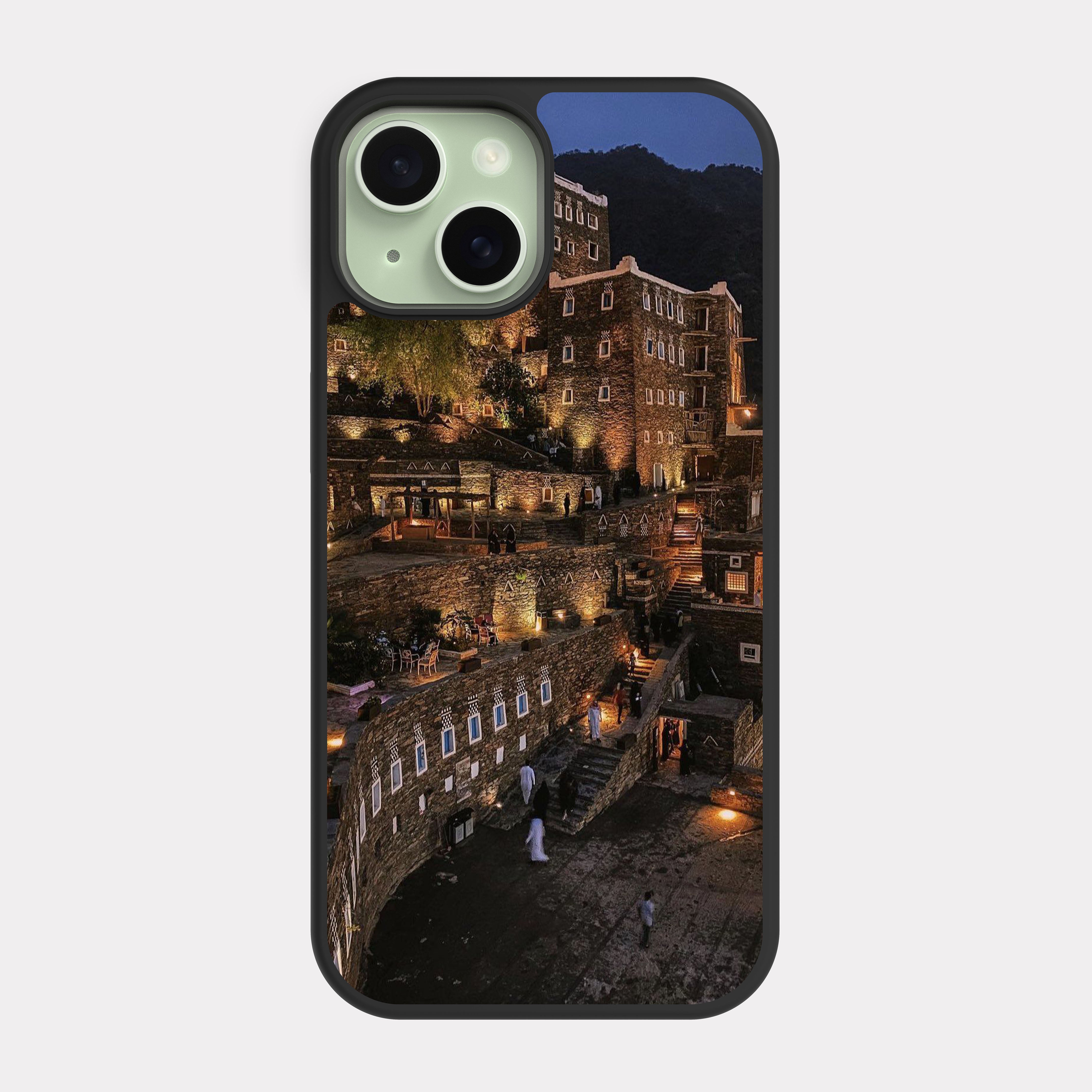 iPhone 15 case cover Old Asiri Building Brown