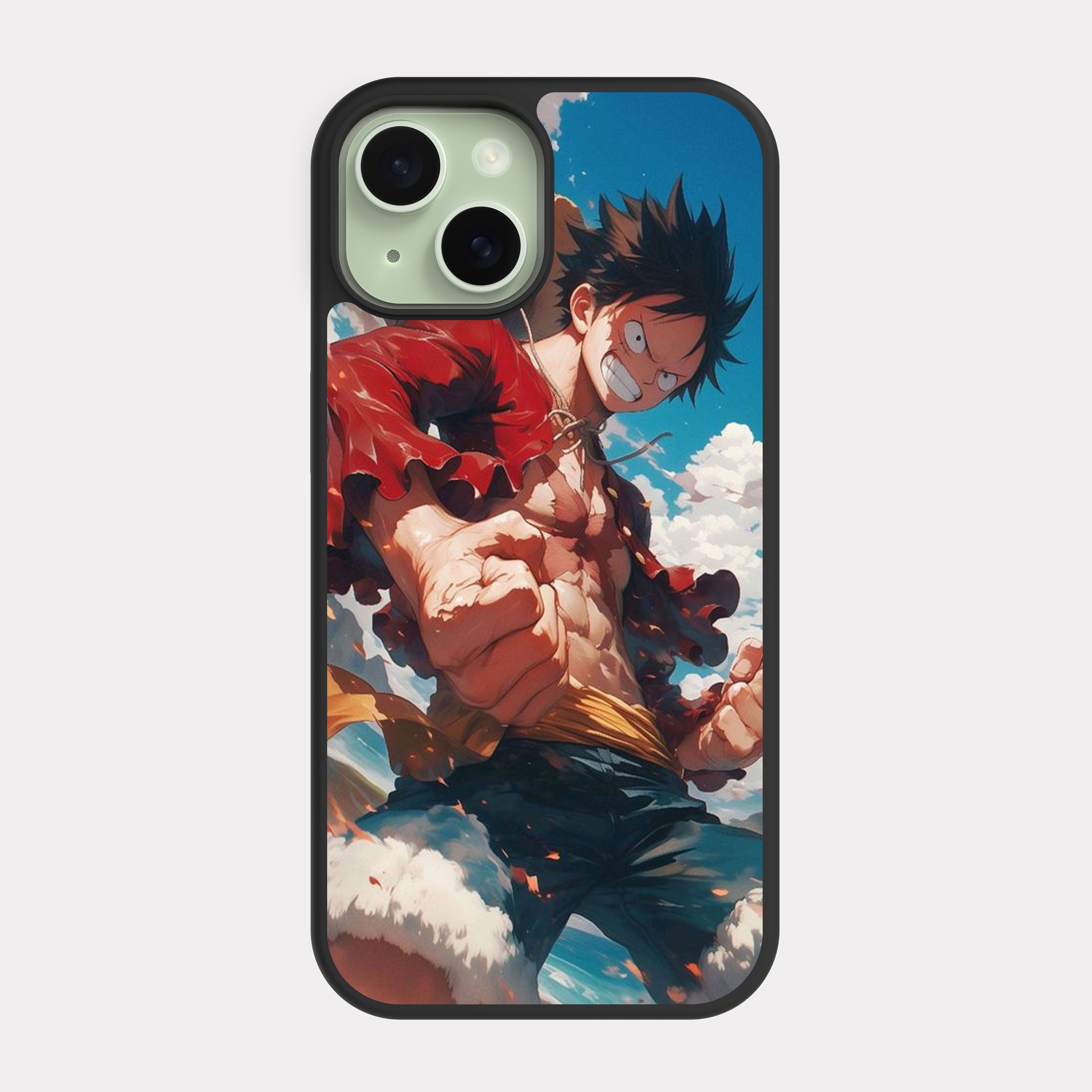iPhone 15 case cover One Piece Monkey D. Luffy Multicolour