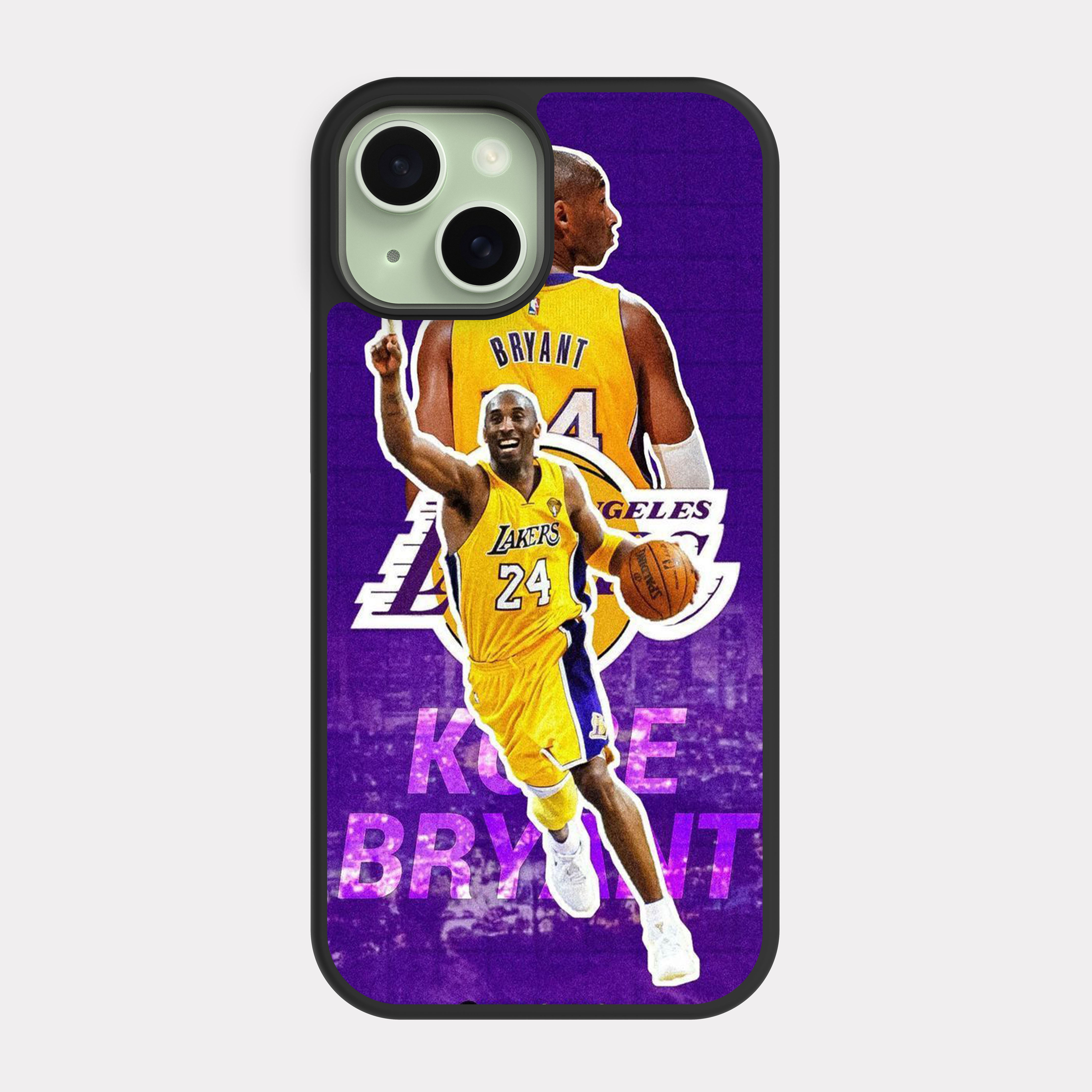 iPhone 15 case cover Kobe Bryant Purple Yellow
