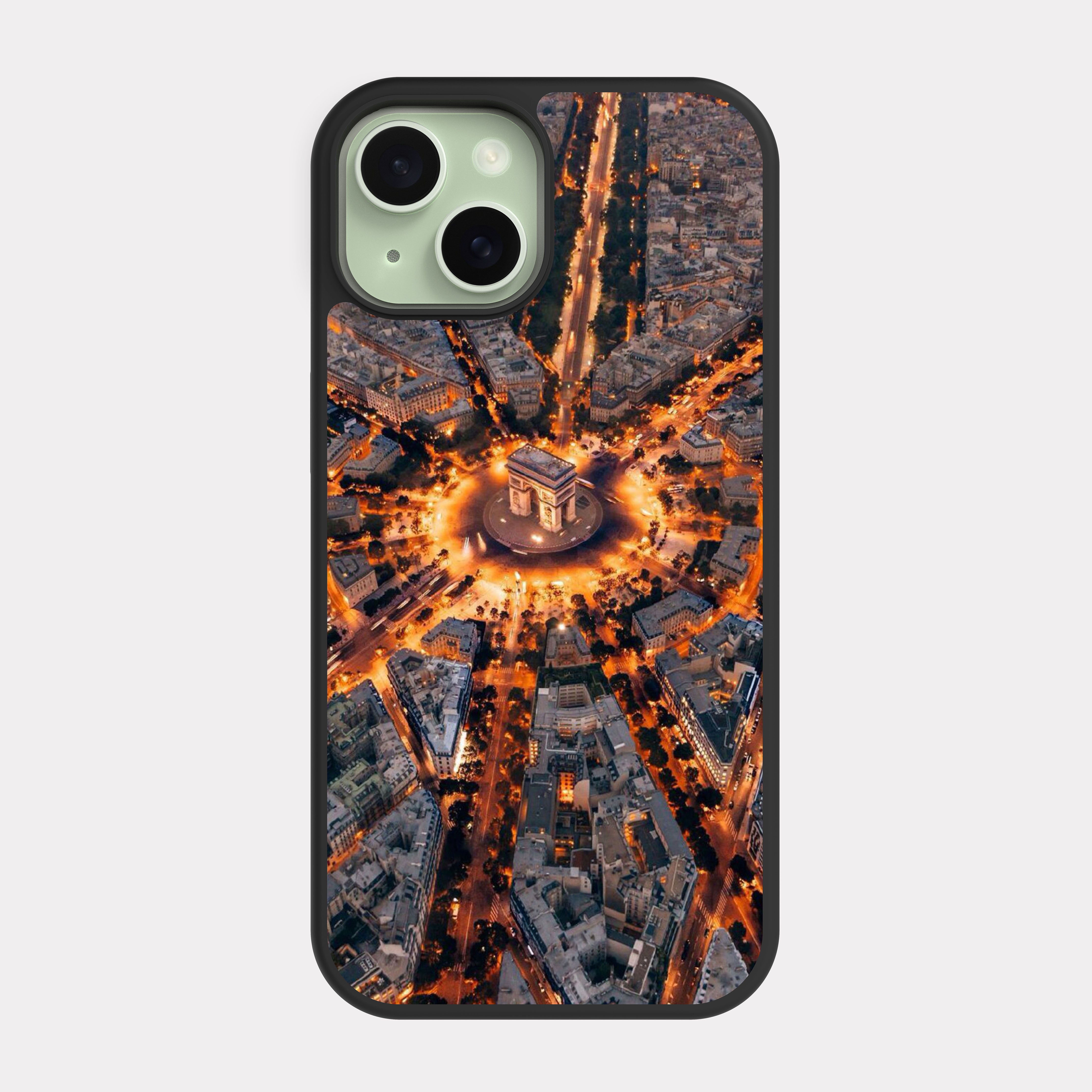 iPhone 15 case cover Paris Arc De Triomphe Grey