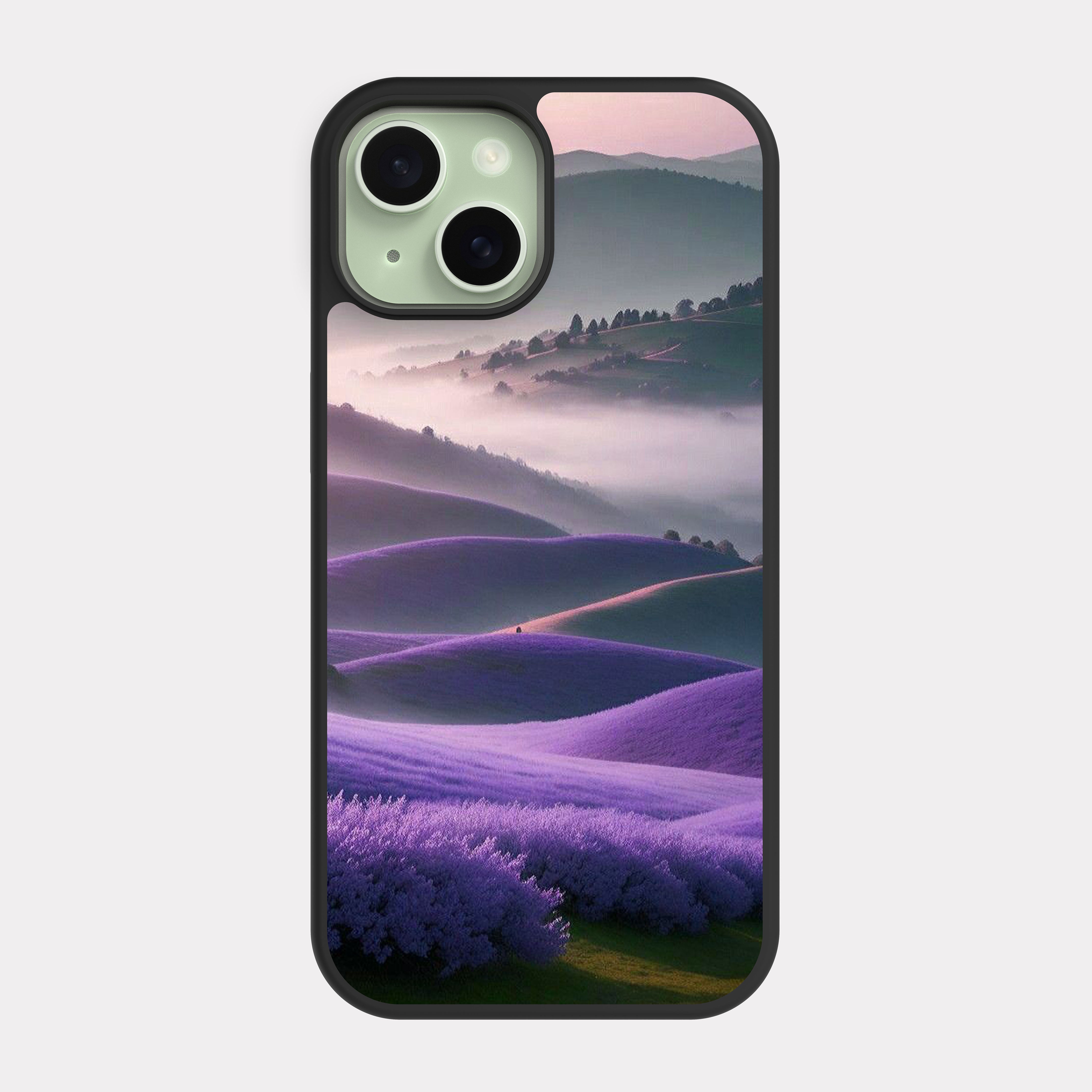 iPhone 15 case cover Lavender flowers Purple