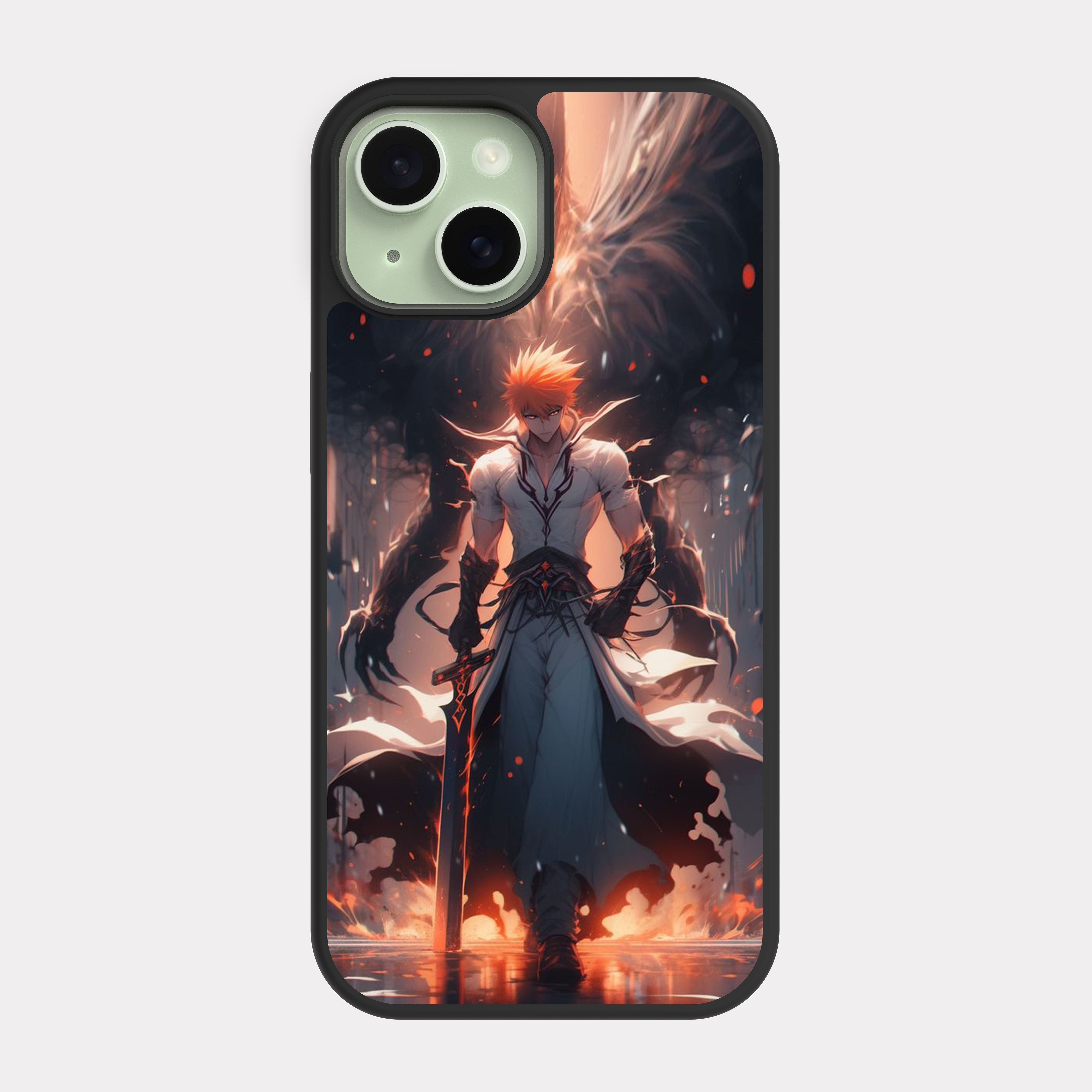 iPhone 15 case cover Bleach Ichigo Kurosaki Grey