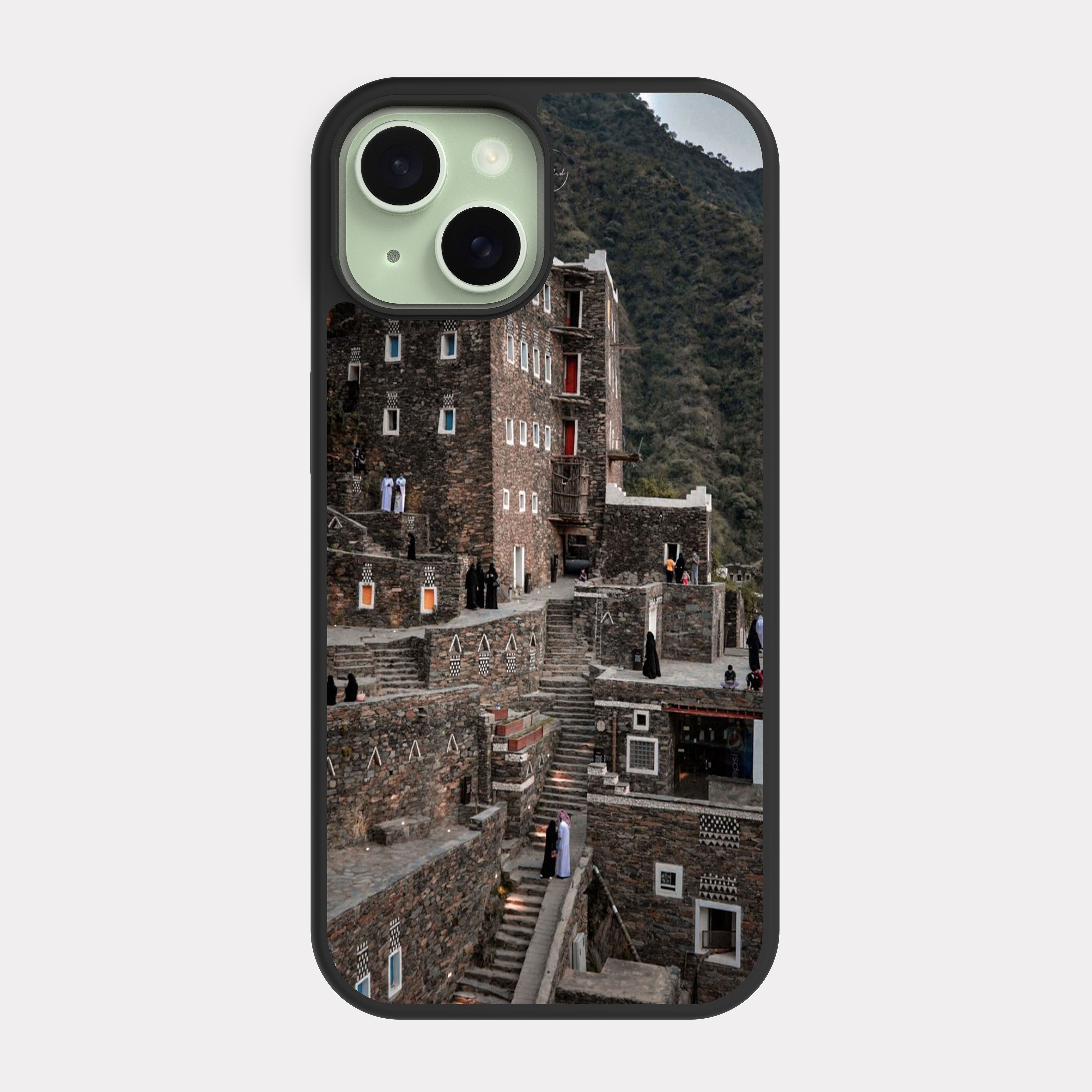 iPhone 15 case cover Old Asiri Building Beige