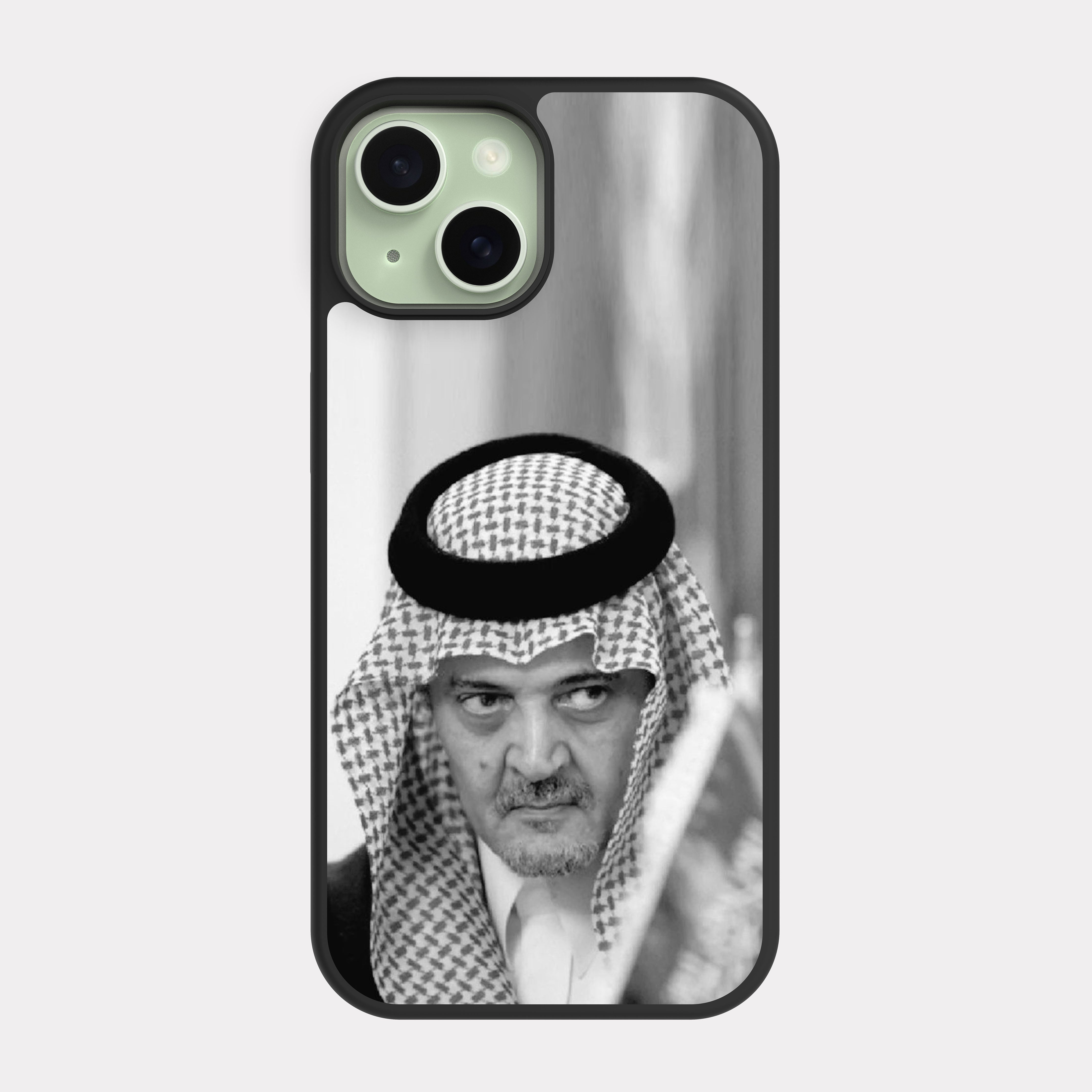 iPhone 15 case cover Prince Saud Al Faisal white Black