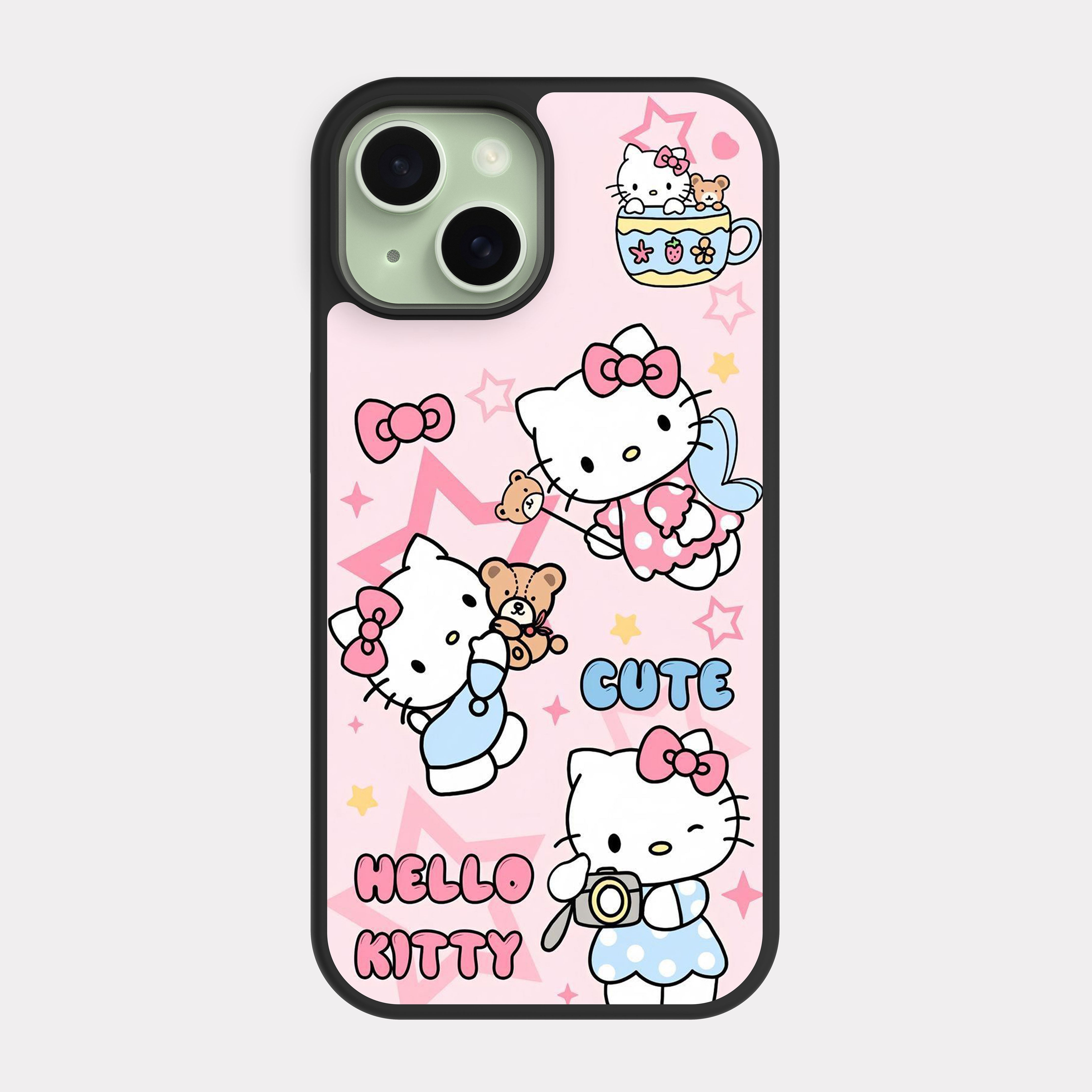 iPhone 15 case cover Hello Kitty Rosa