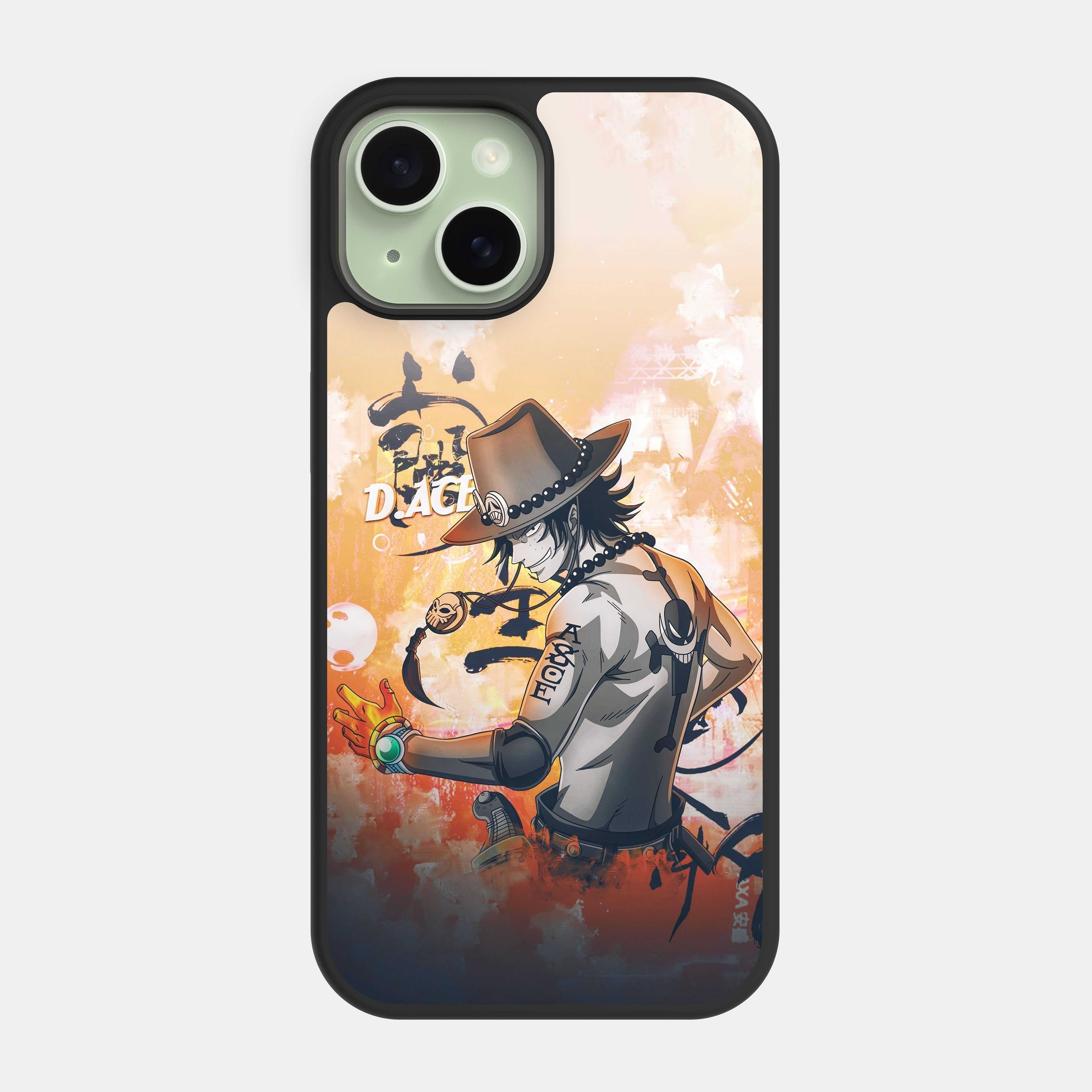 iPhone 15 case cover One Piece Ace Beige
