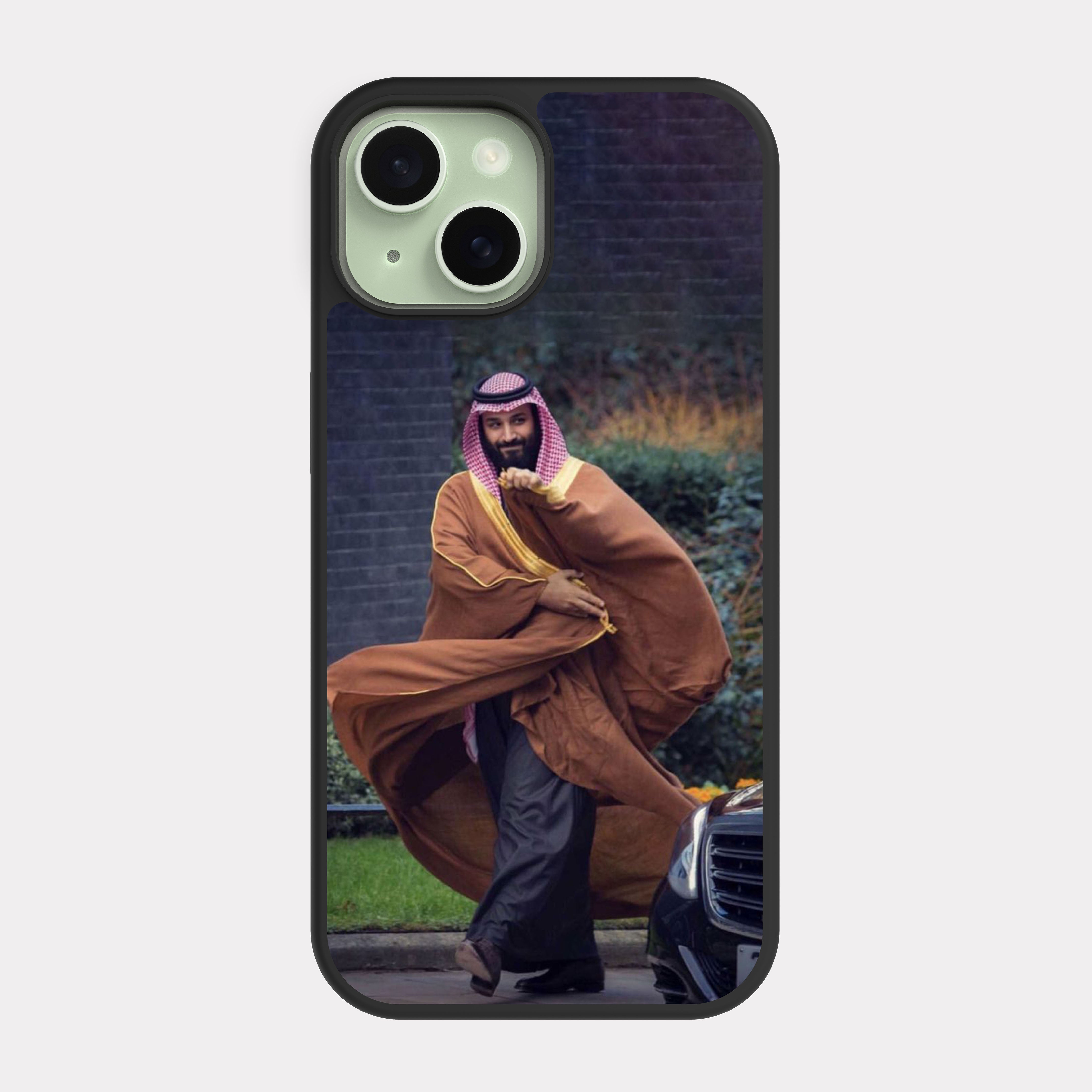 iPhone 15 case cover Prince Mohammed bin Salman MBS Brown Black