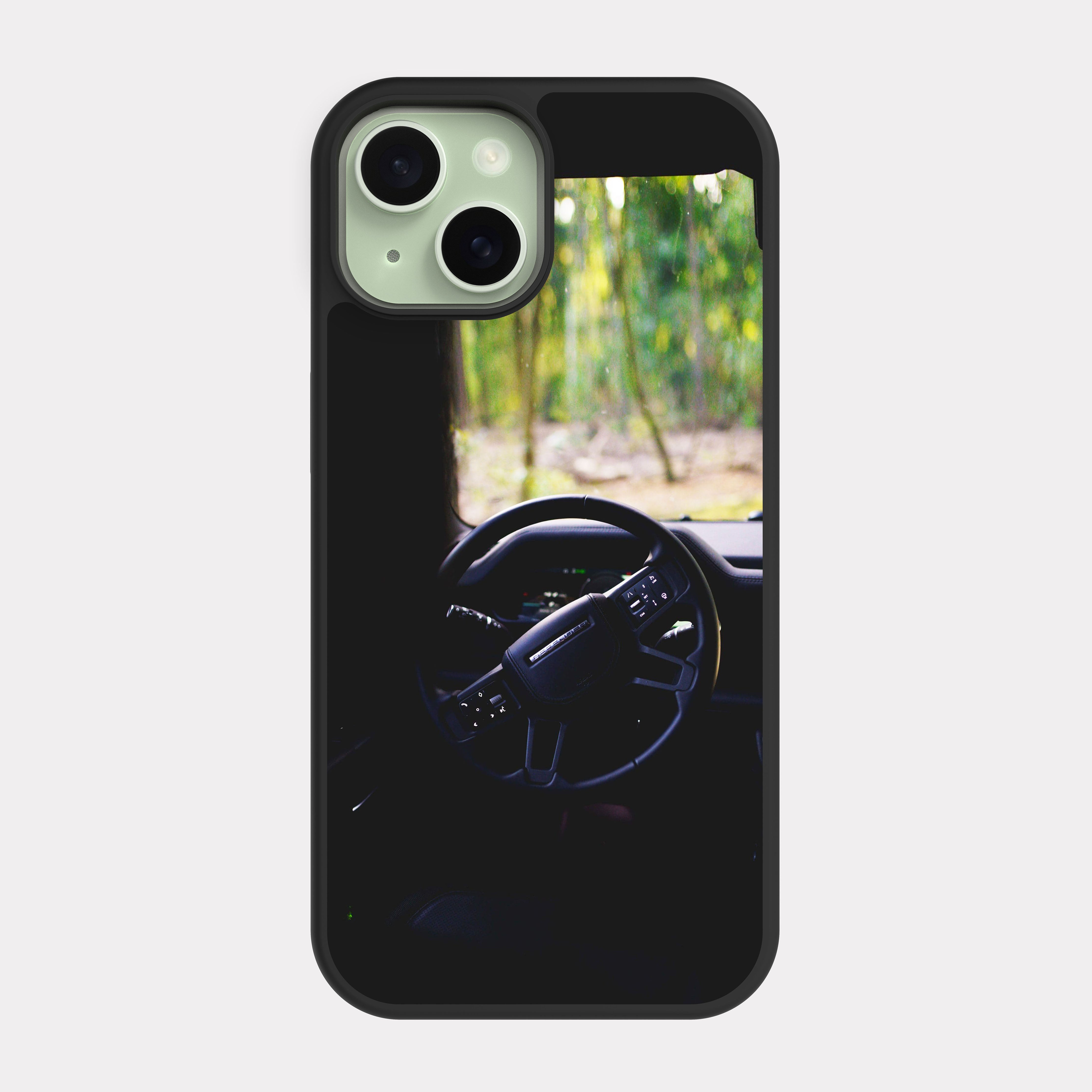 iPhone 15 case cover Land Rover Defender Grey