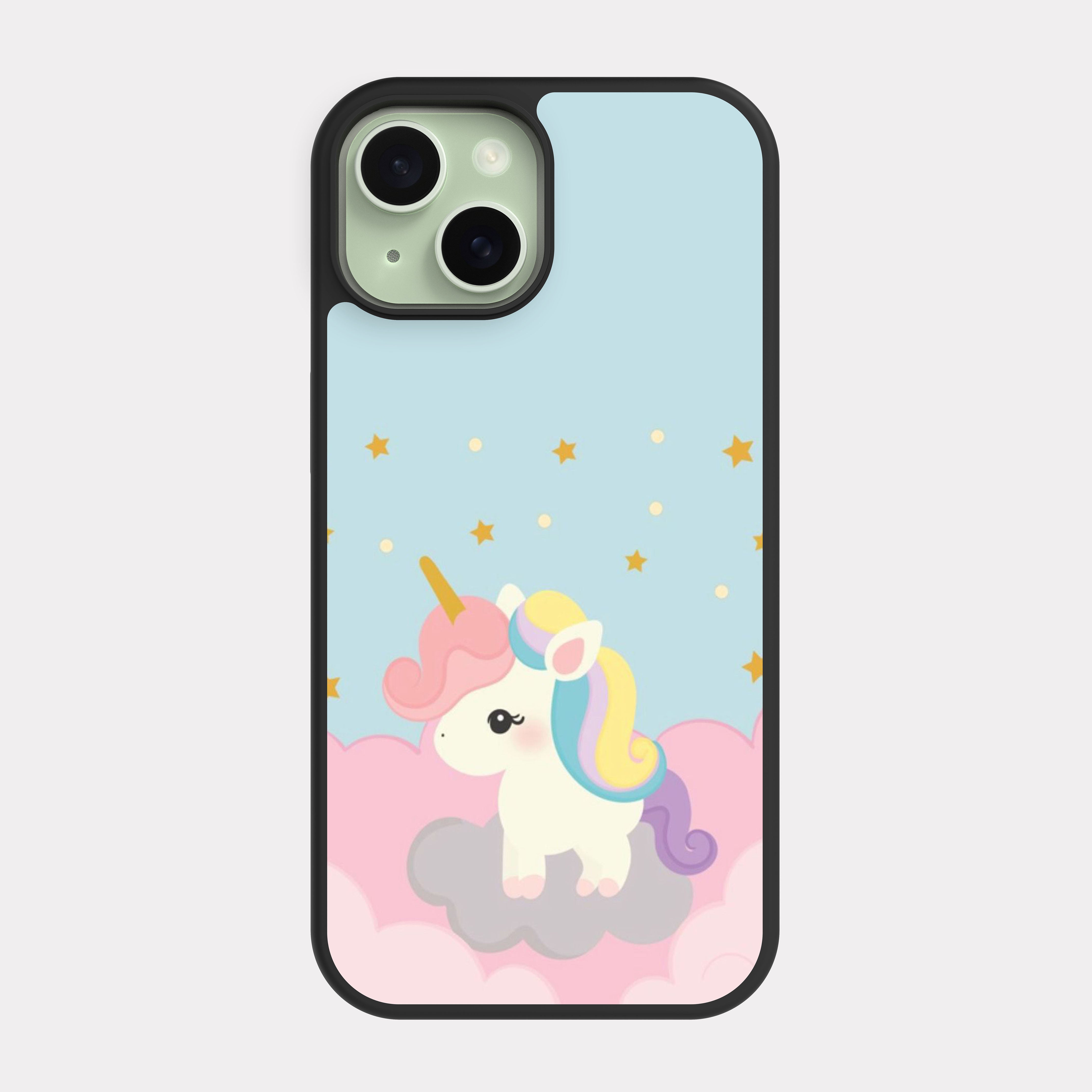 iPhone 15 case cover Unicorn On Cloud