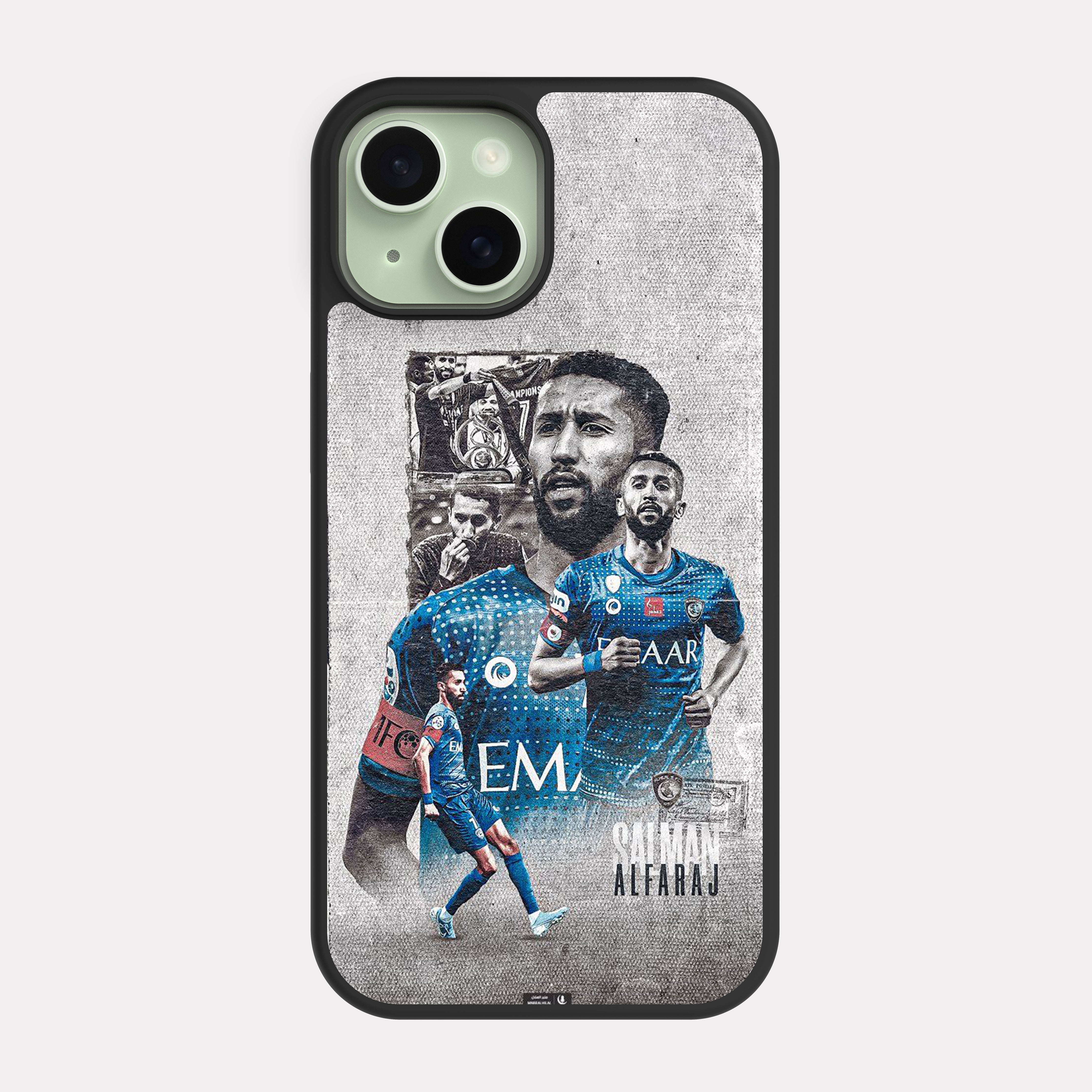 iPhone 15 case cover Alhilal Club Grey
