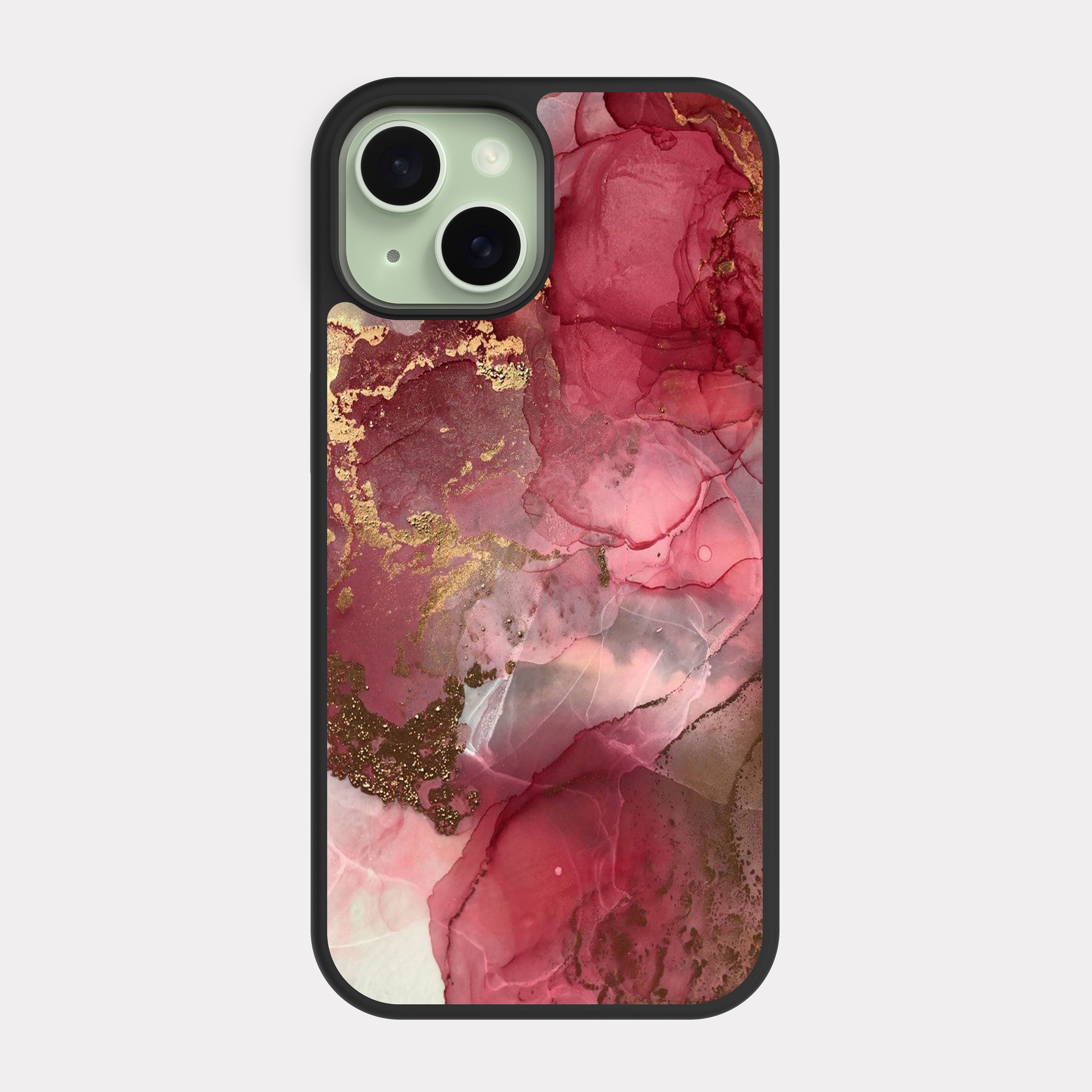 iPhone 15 case cover Red Colors Mixing