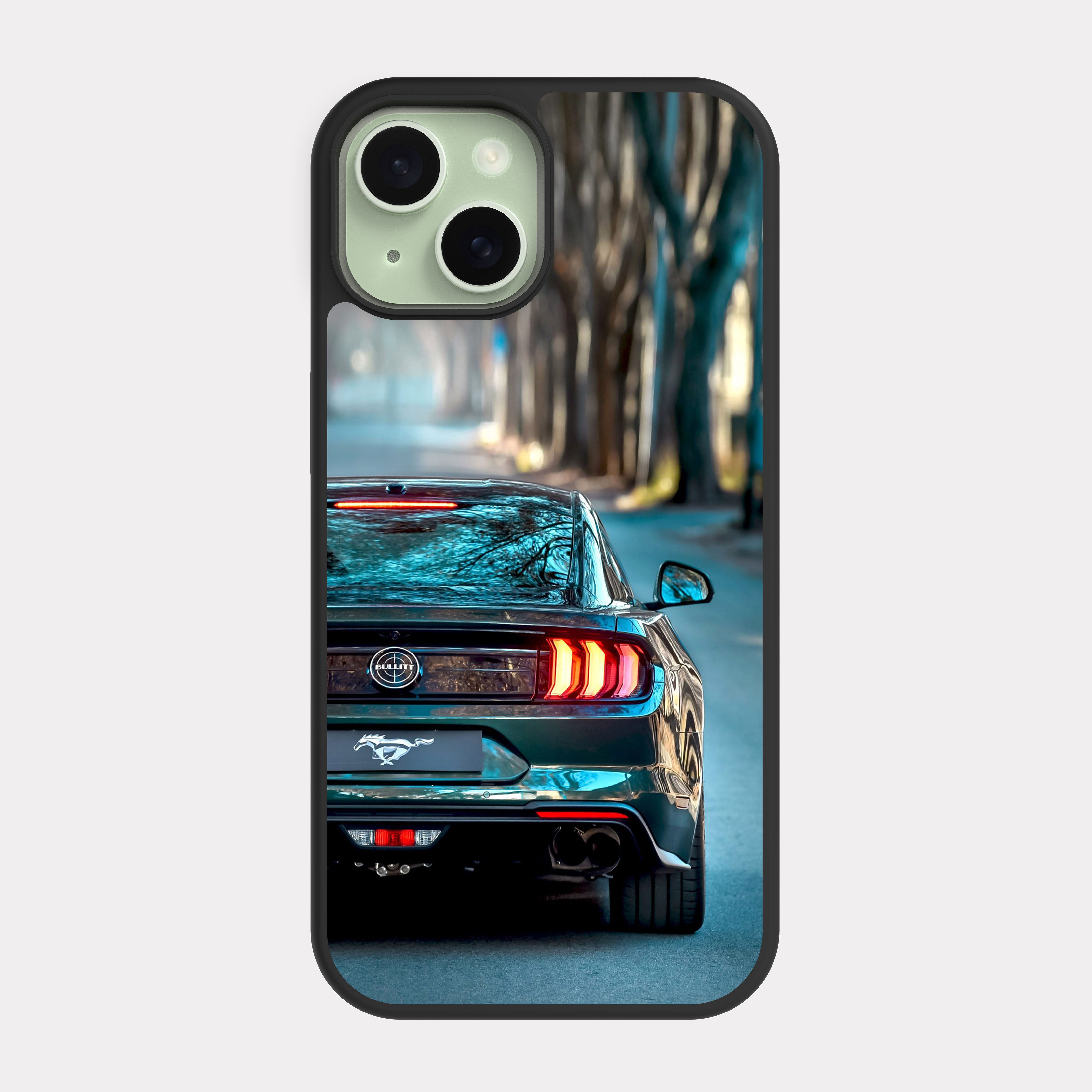 iPhone 15 case cover Ford Mustang GT Grey