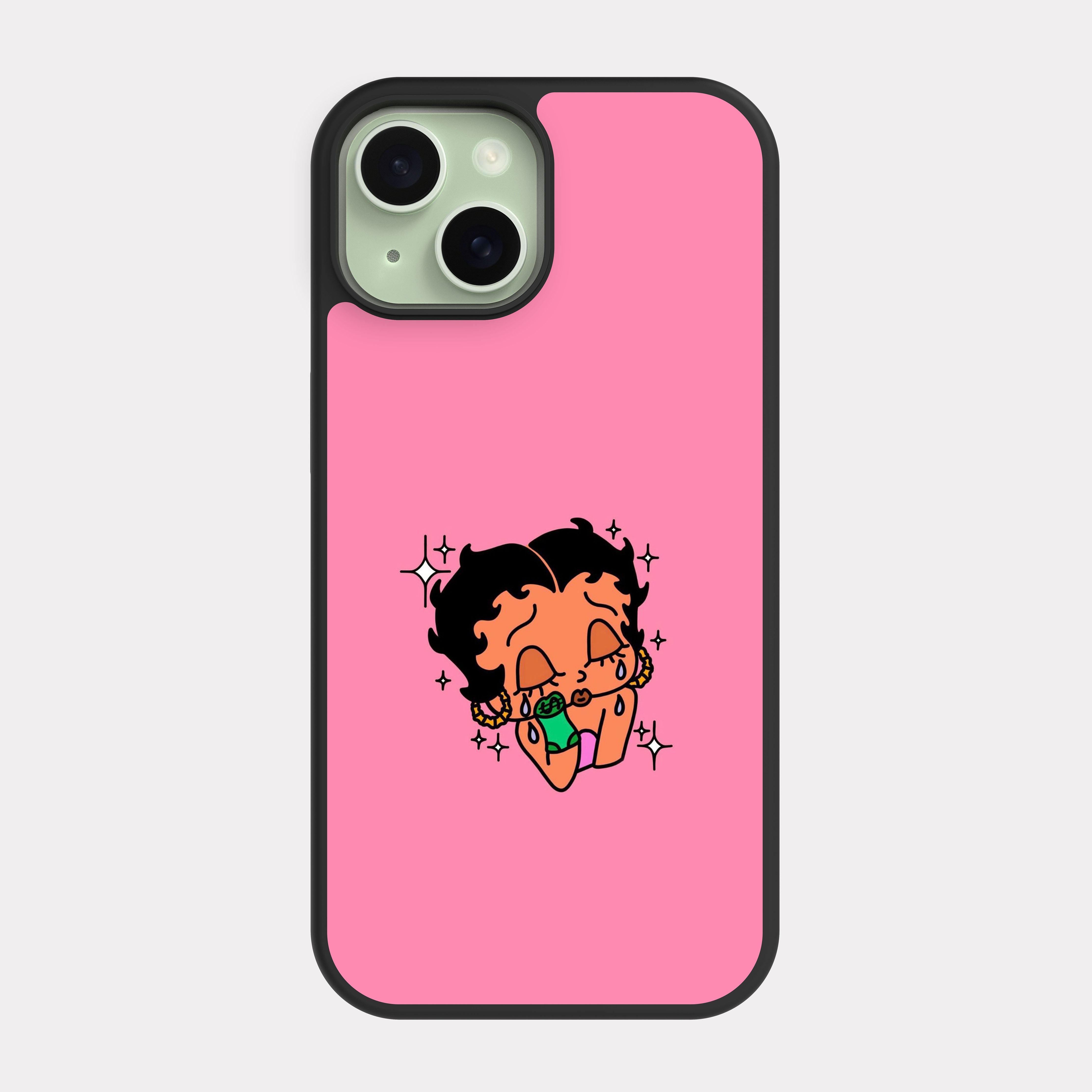 iPhone 15 case cover Betty Boop Pink