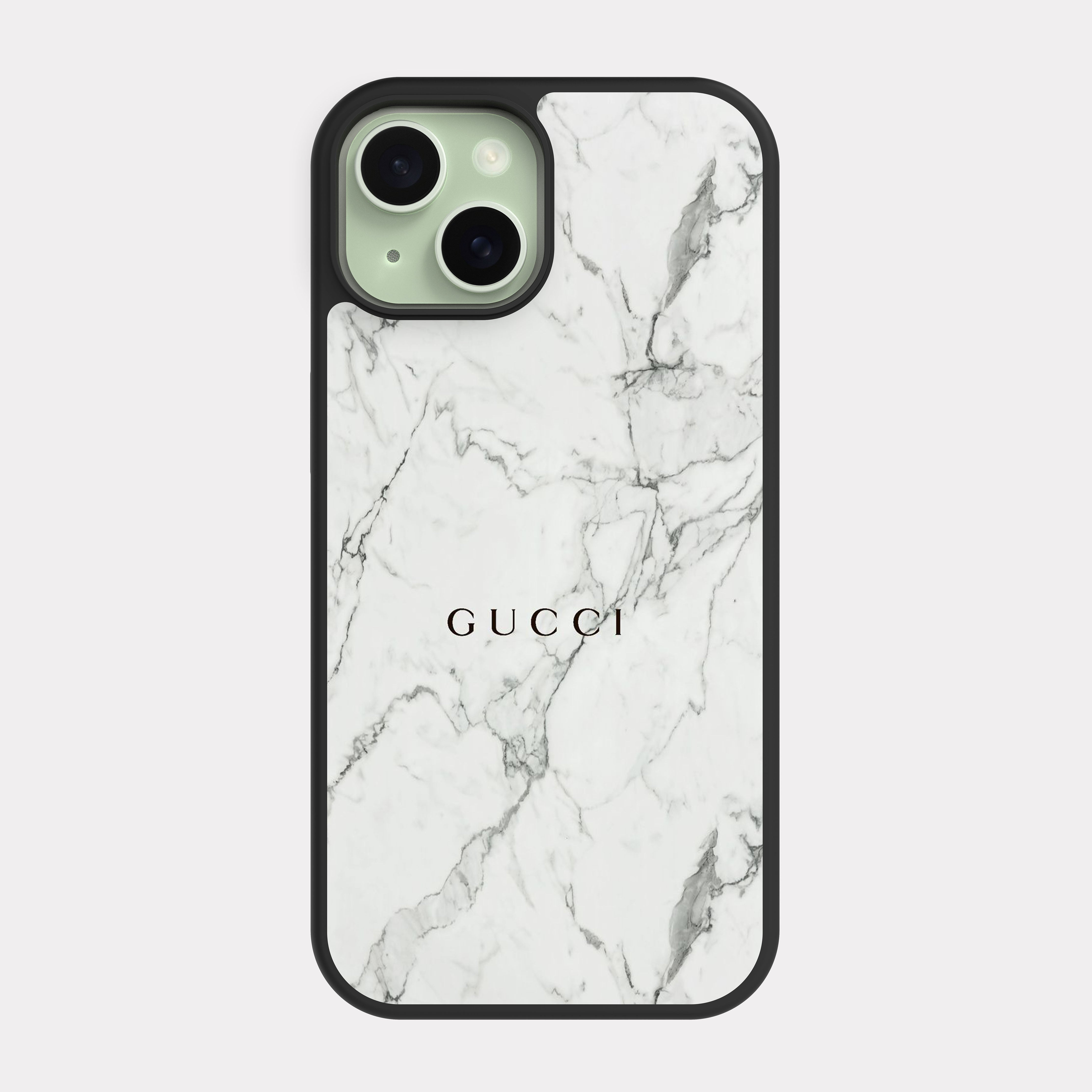 iPhone 15 case cover Gucci White Black