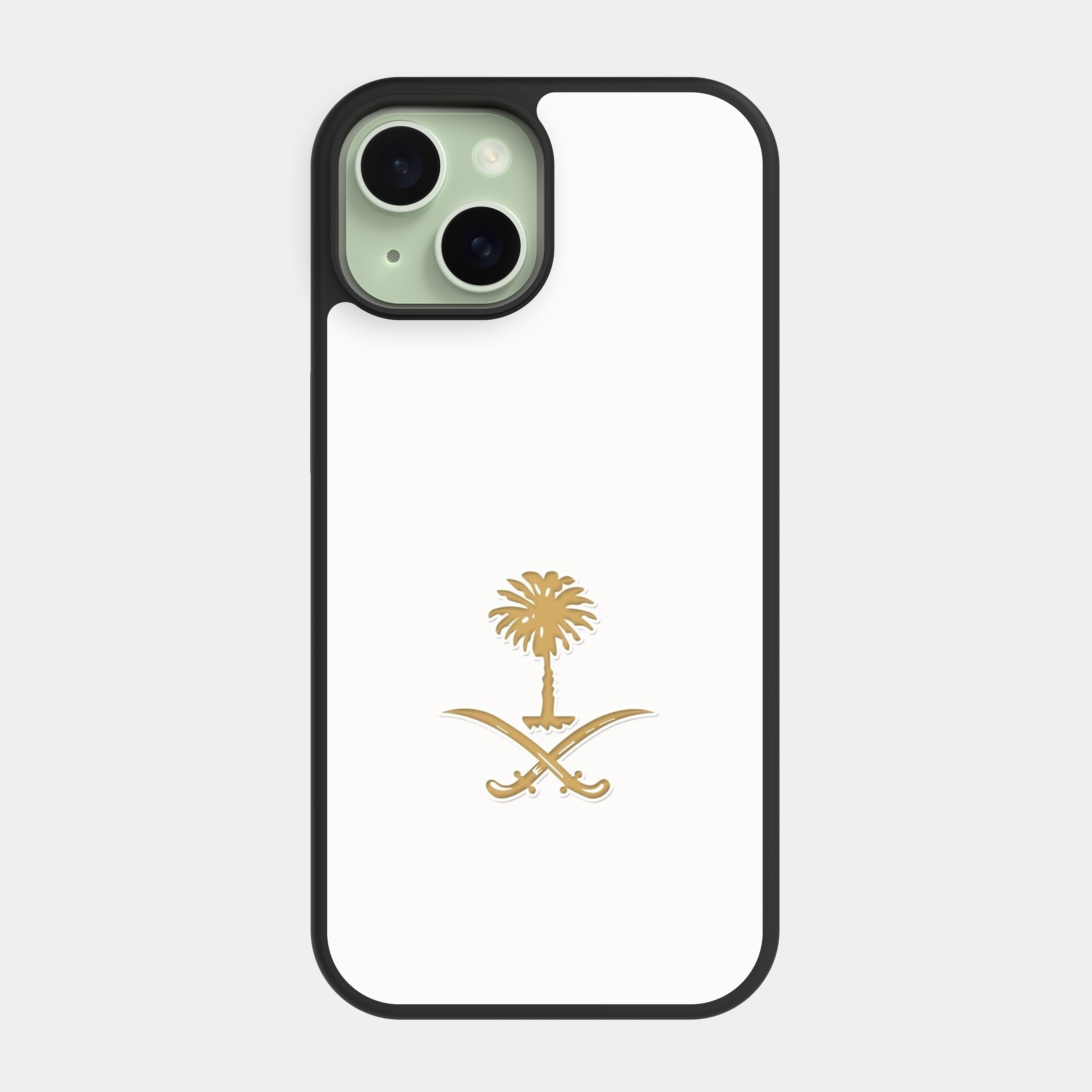 iPhone 15 case cover Saudi Arabia Gold Icon