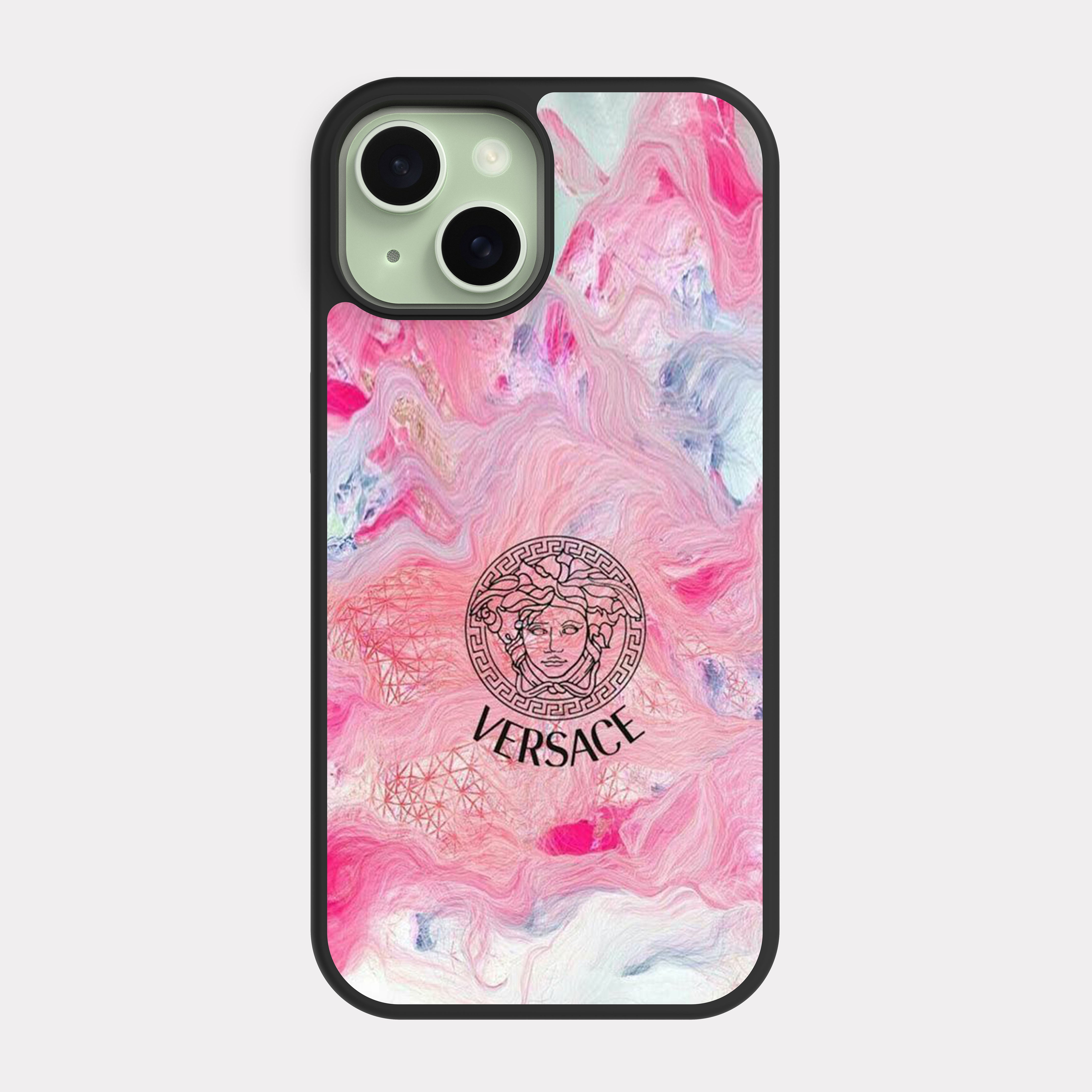 iPhone 15 case cover Versace Pink