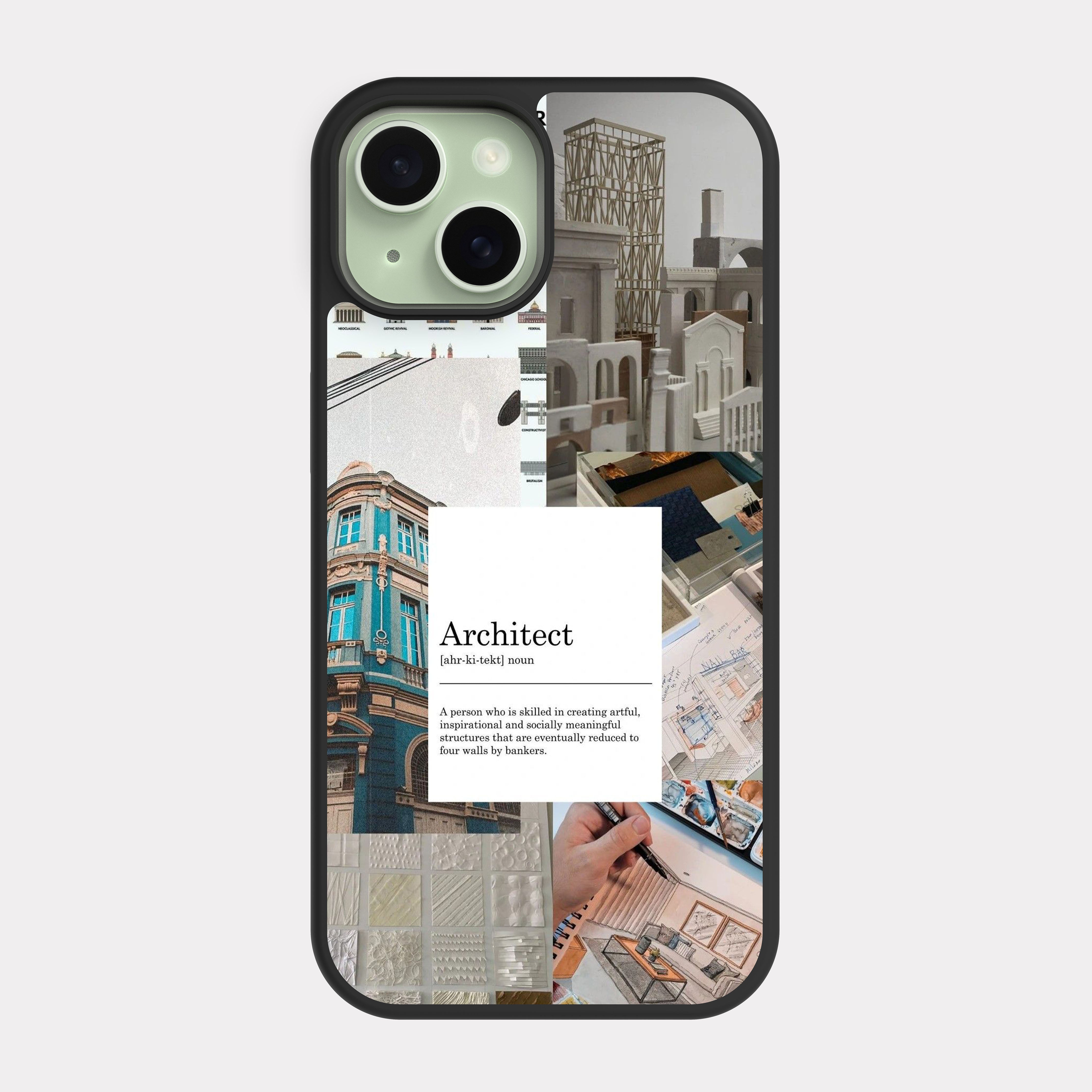iPhone 15 case cover Architect Multicolour