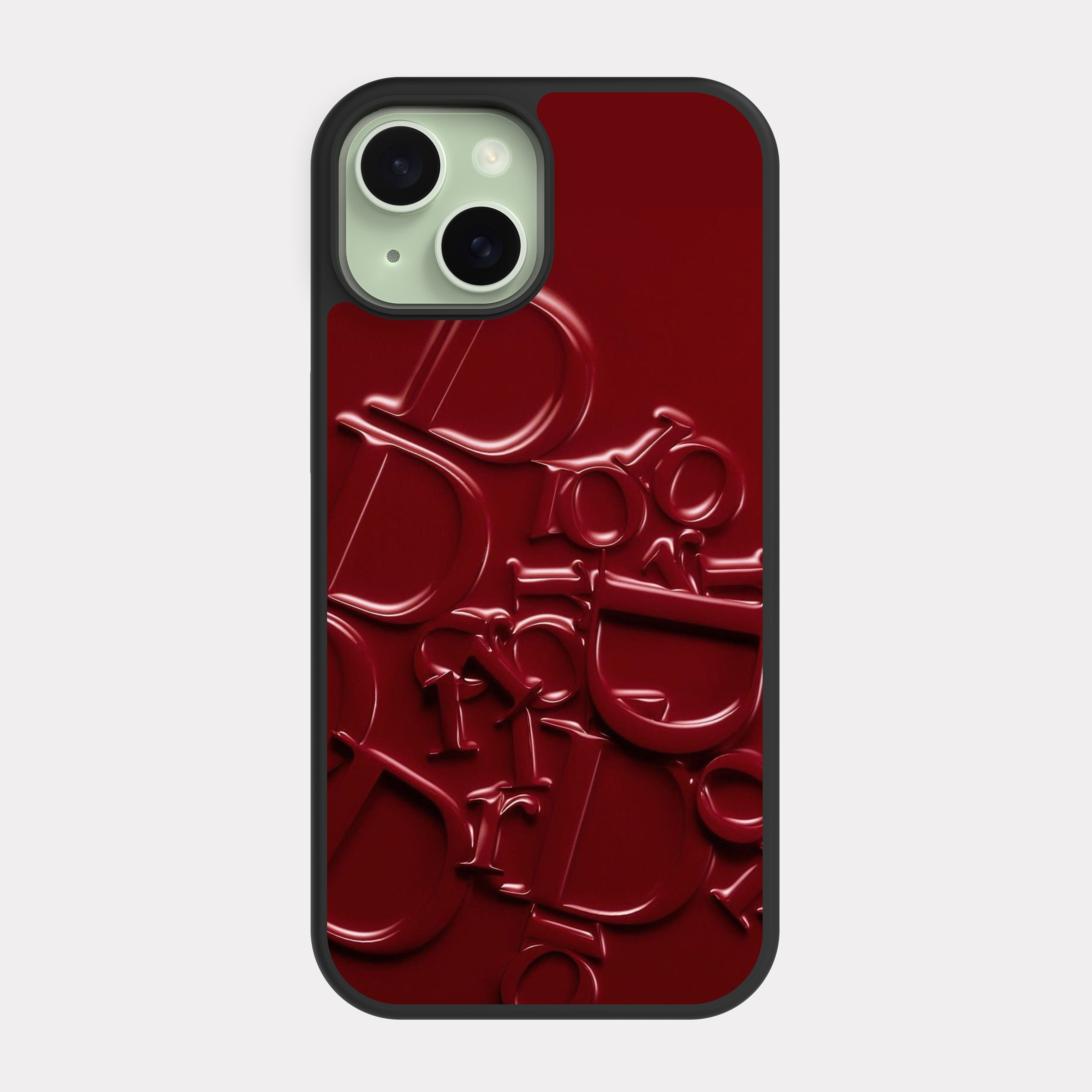 iPhone 15 case cover Dior Red