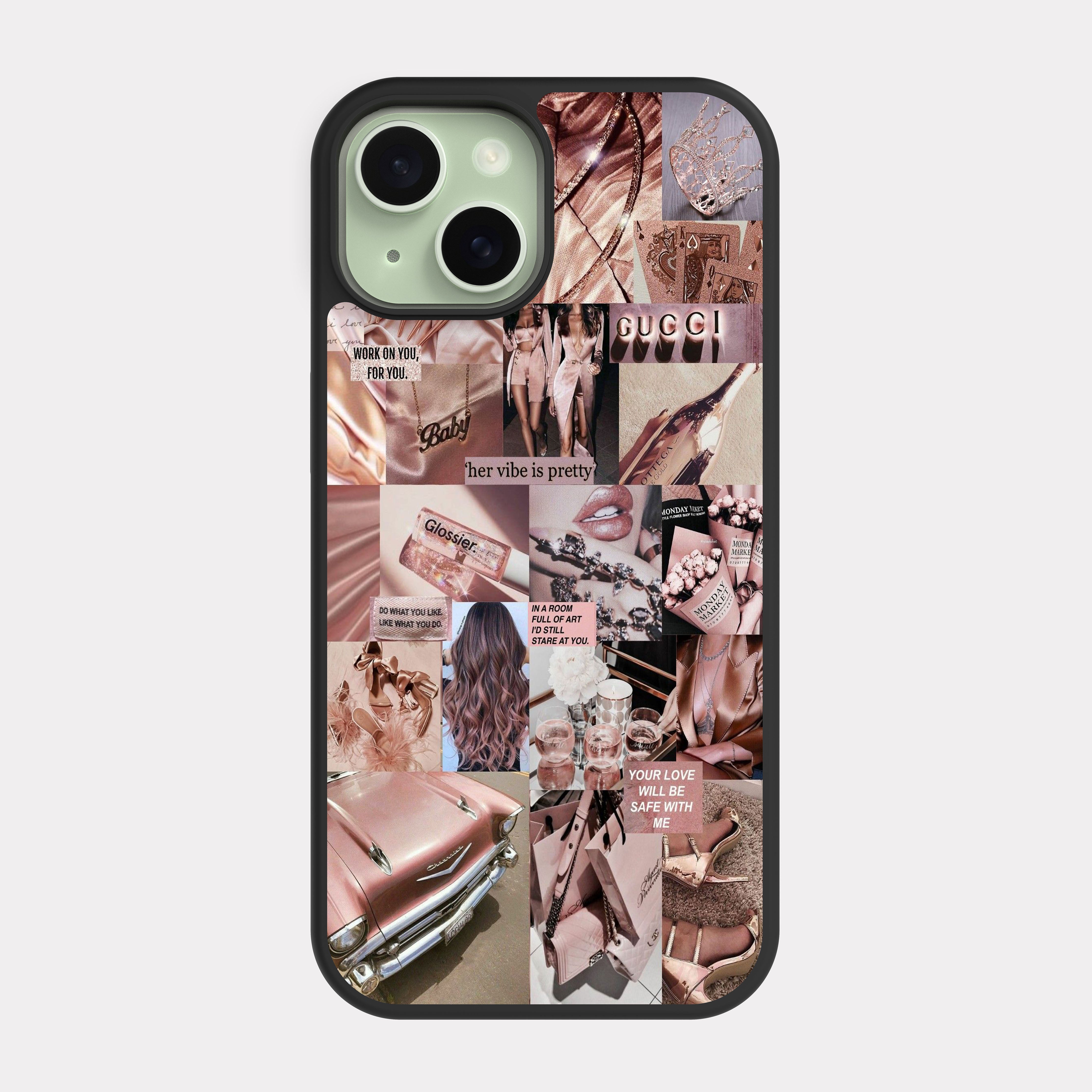iPhone 15 case cover Gucci Pink