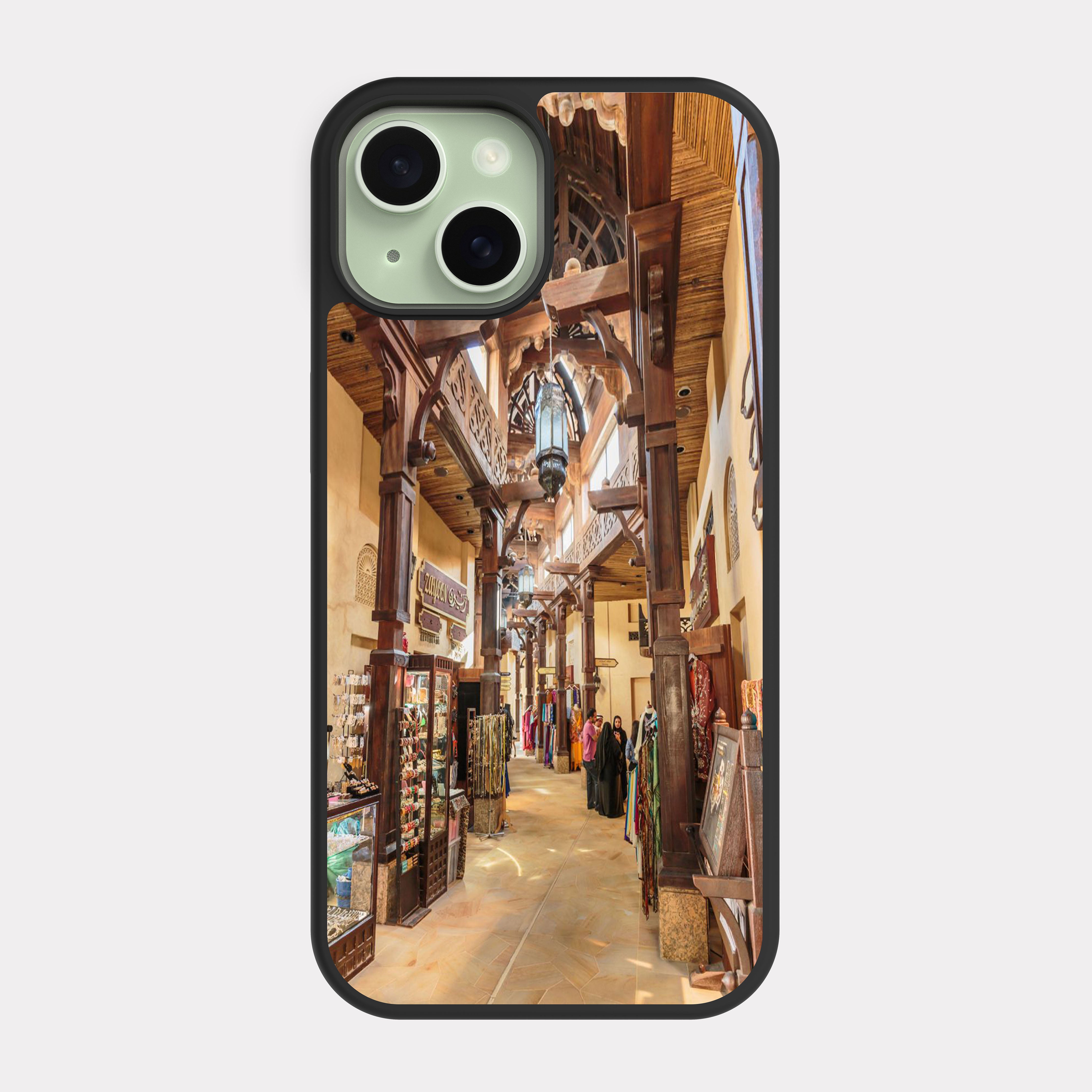 iPhone 15 case cover Popular Old Market Beige