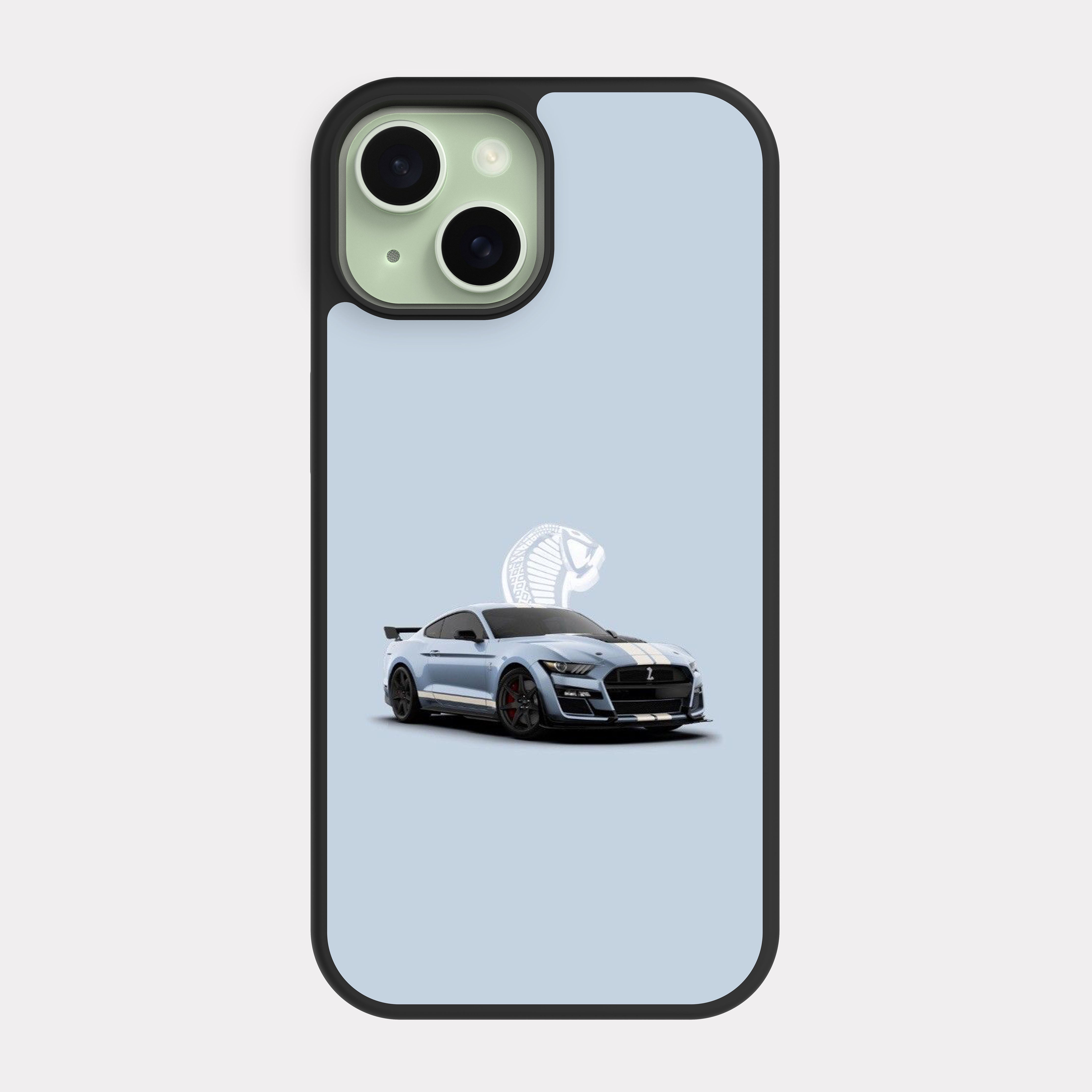 iPhone 15 case cover Mustang Shelby GT350 Fastback Cyan