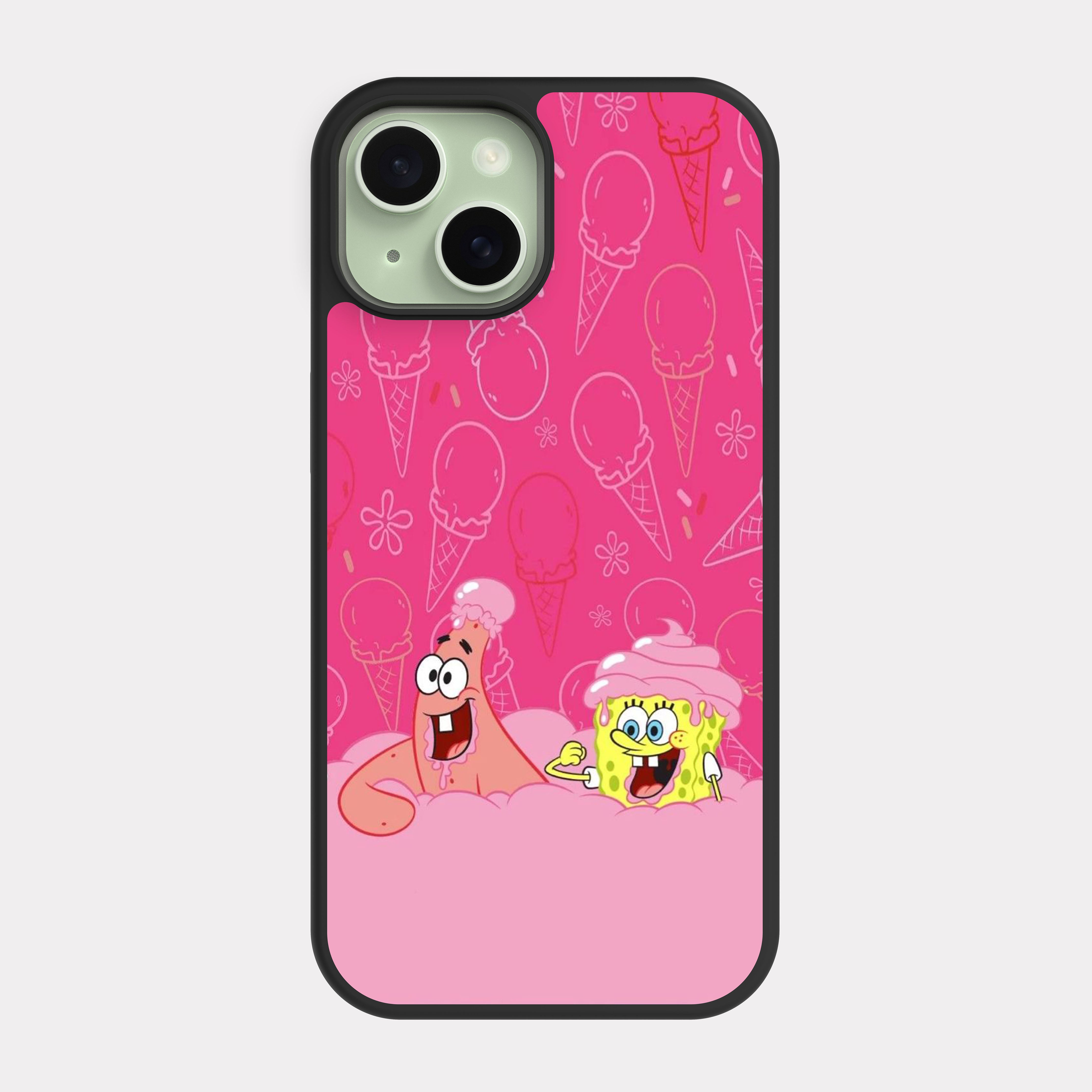 iPhone 15 case cover SpongeBob and Patrick Ice Kreem