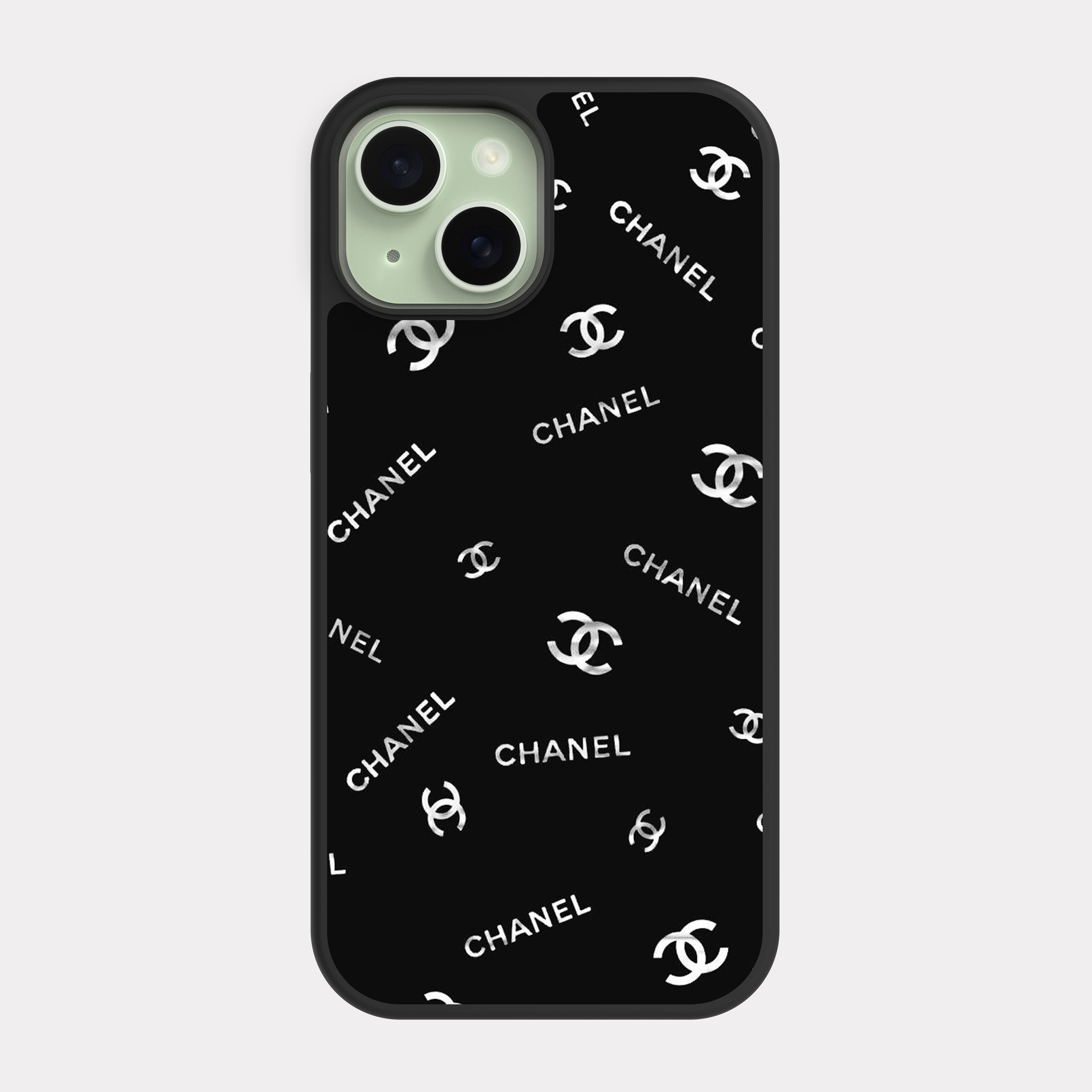 iPhone 15 case cover Chanel White Black