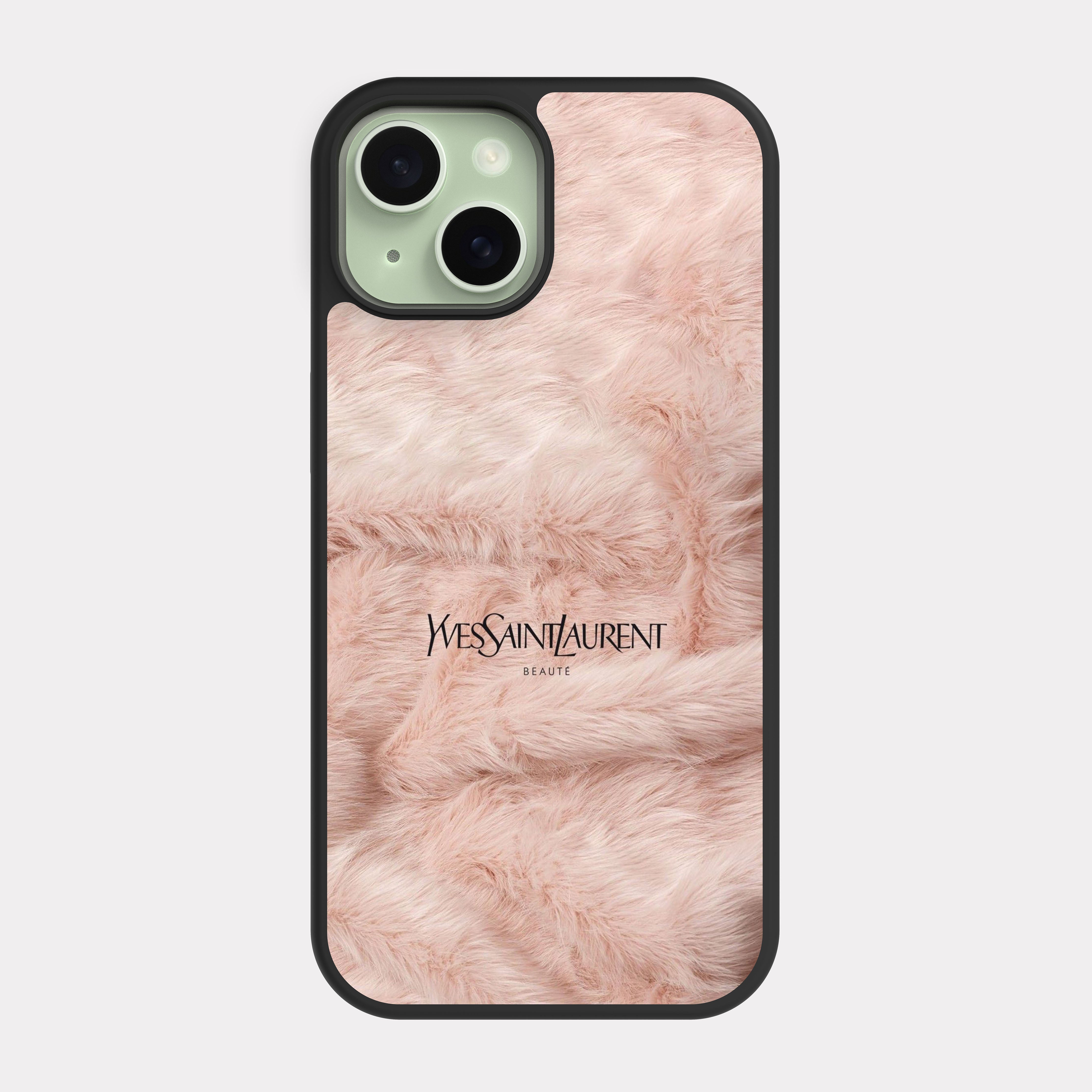 iPhone 15 case cover Yves Saint Laurent Pink Black