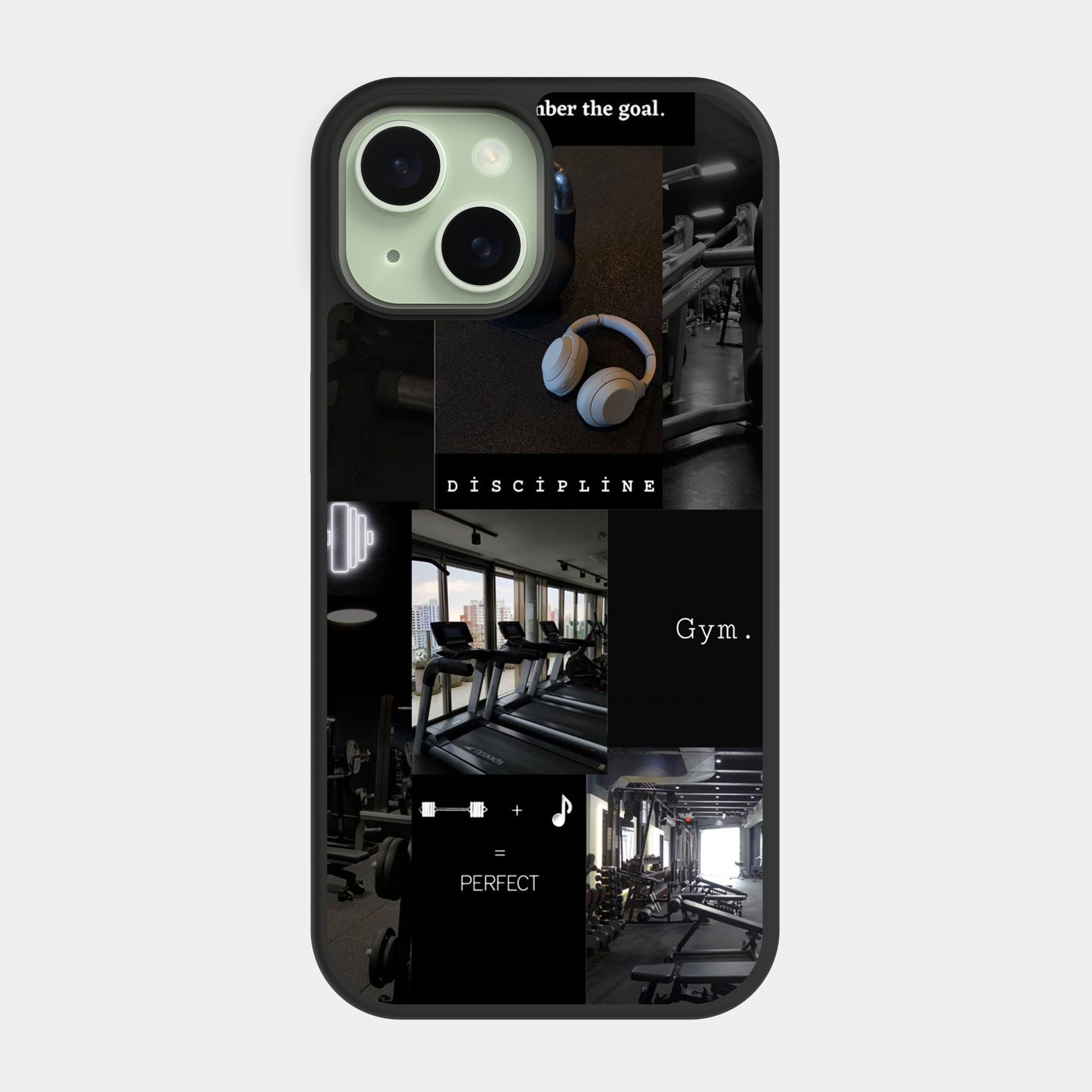 iPhone 15 case cover Gym White