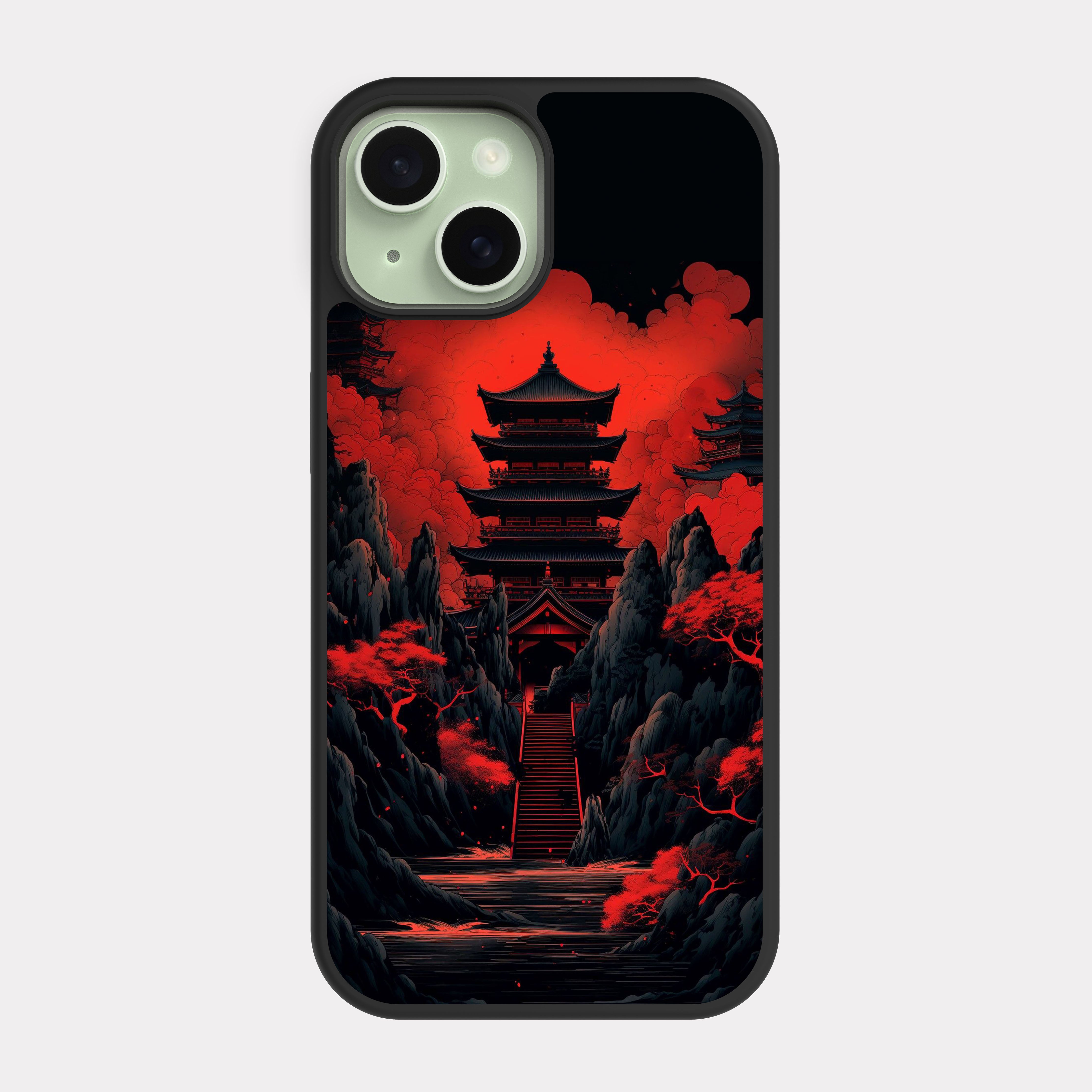 iPhone 15 case cover Japanese Home Black