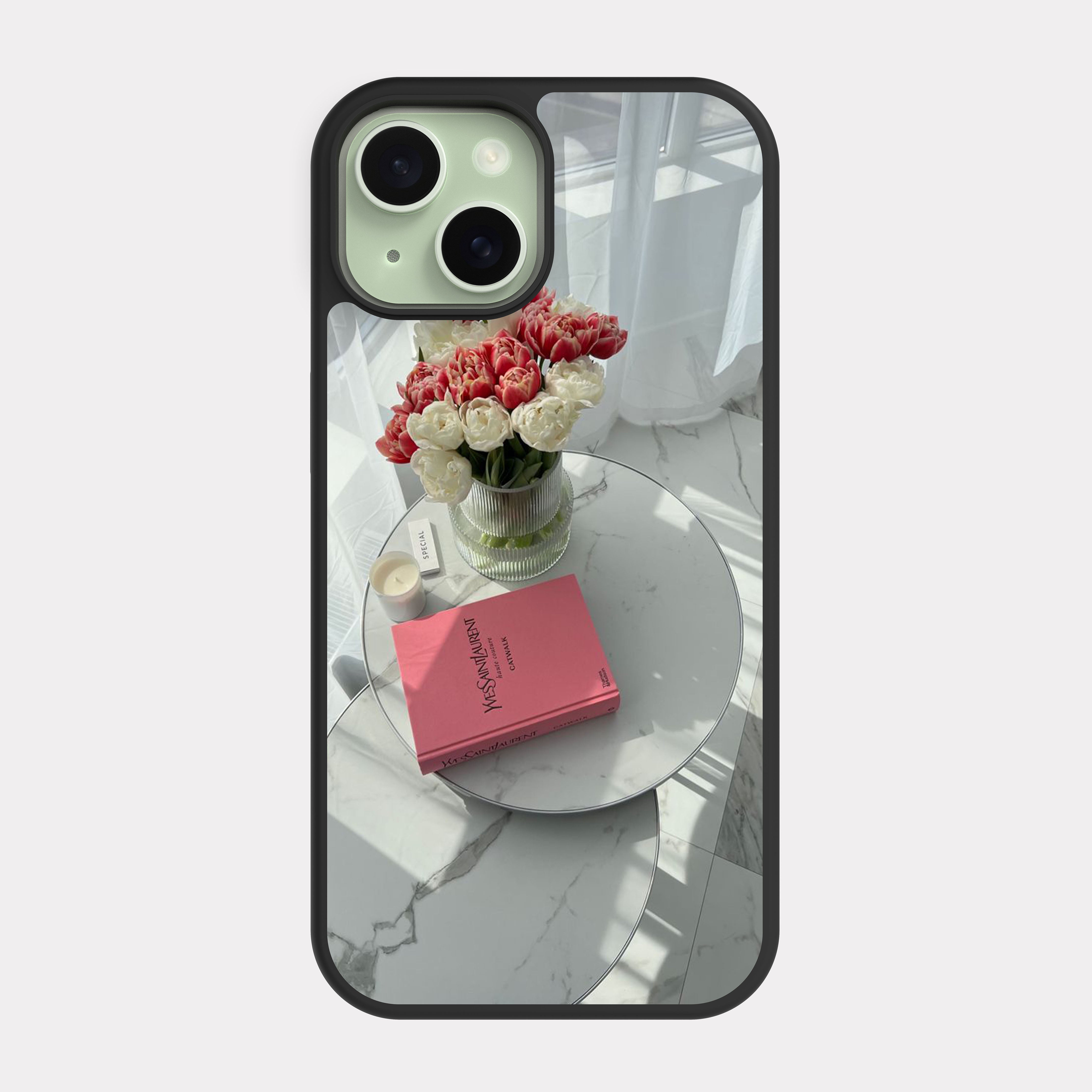 iPhone 15 case cover Yves Saint Laurent Pink