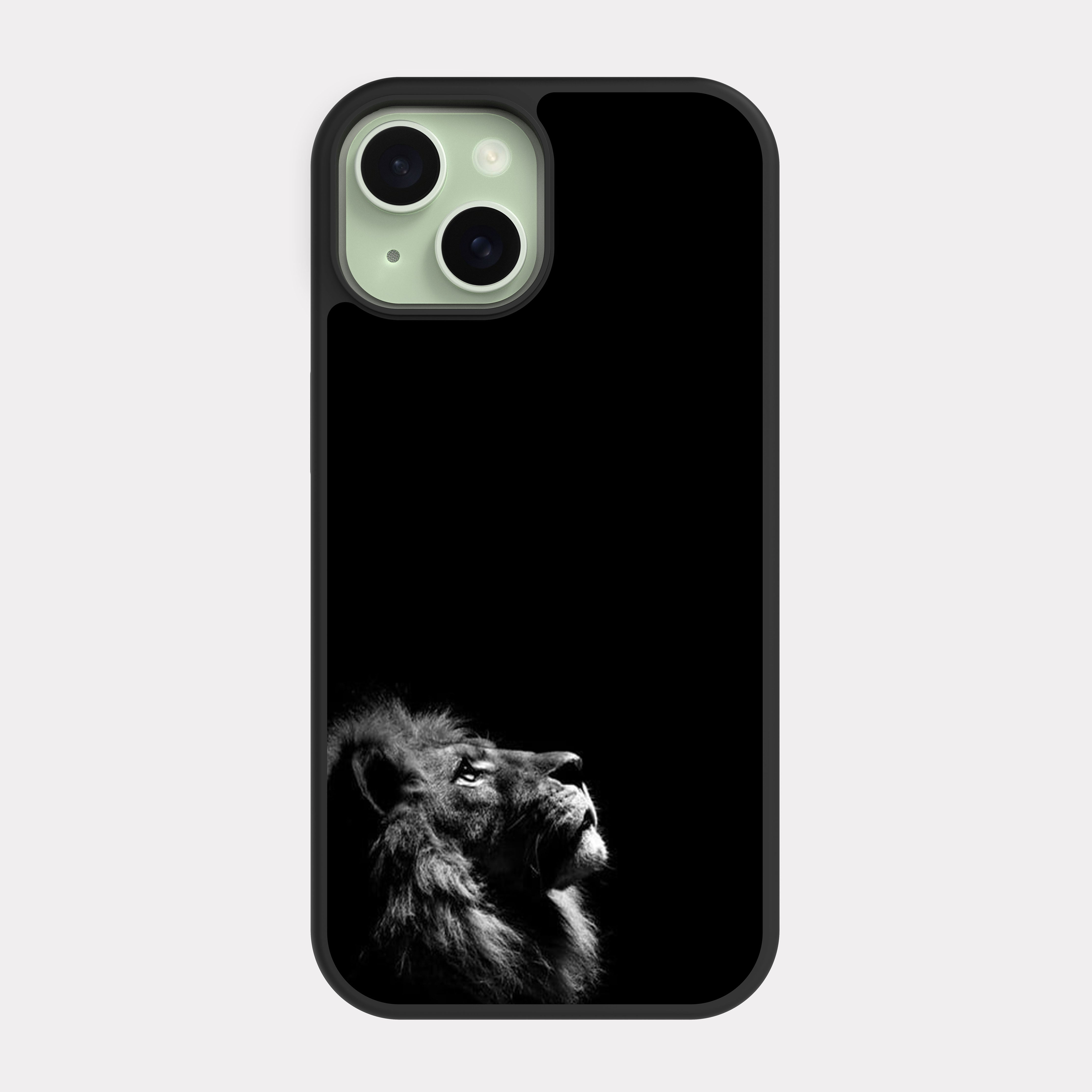 iPhone 15 case cover Lion White