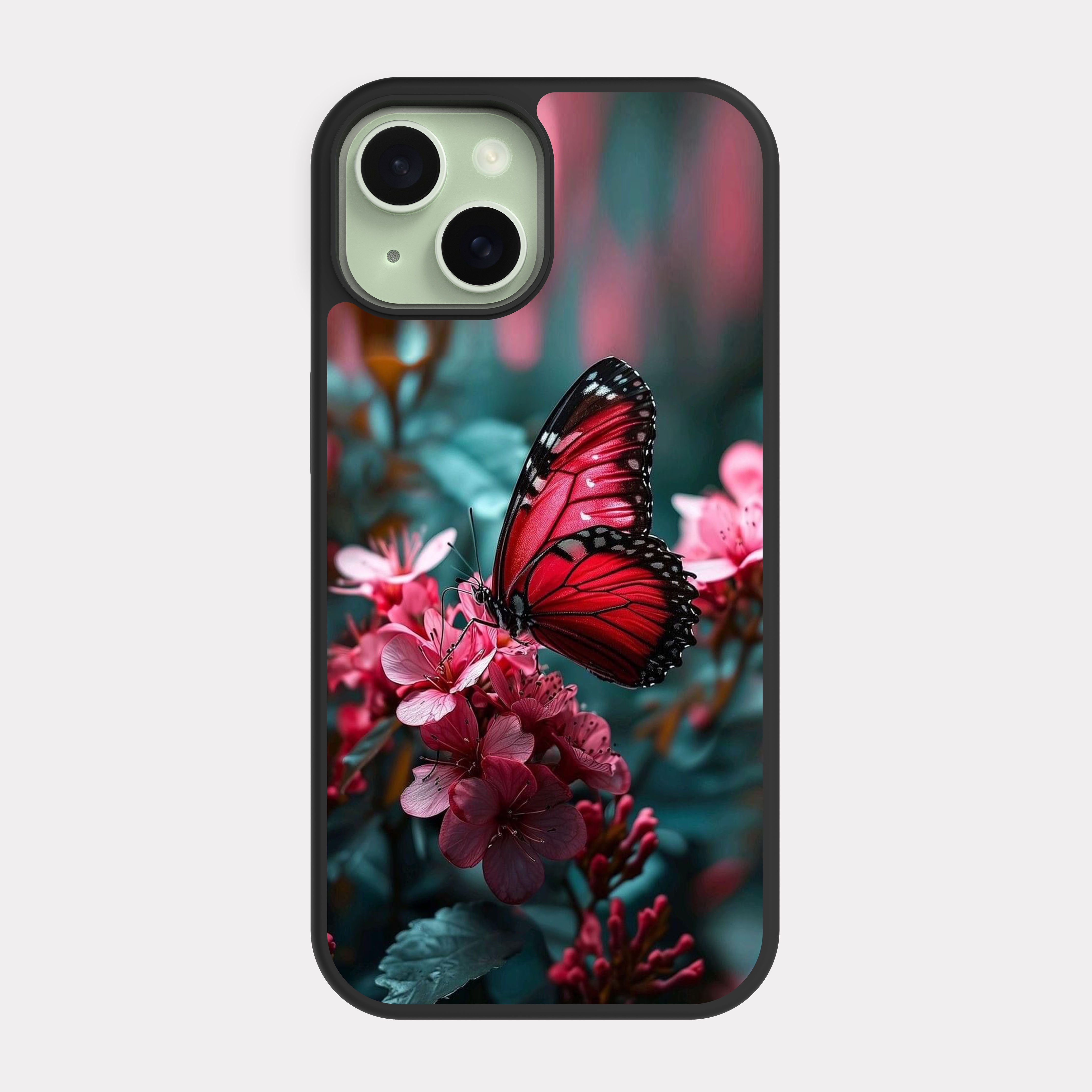 iPhone 15 case cover Butterfly Pink