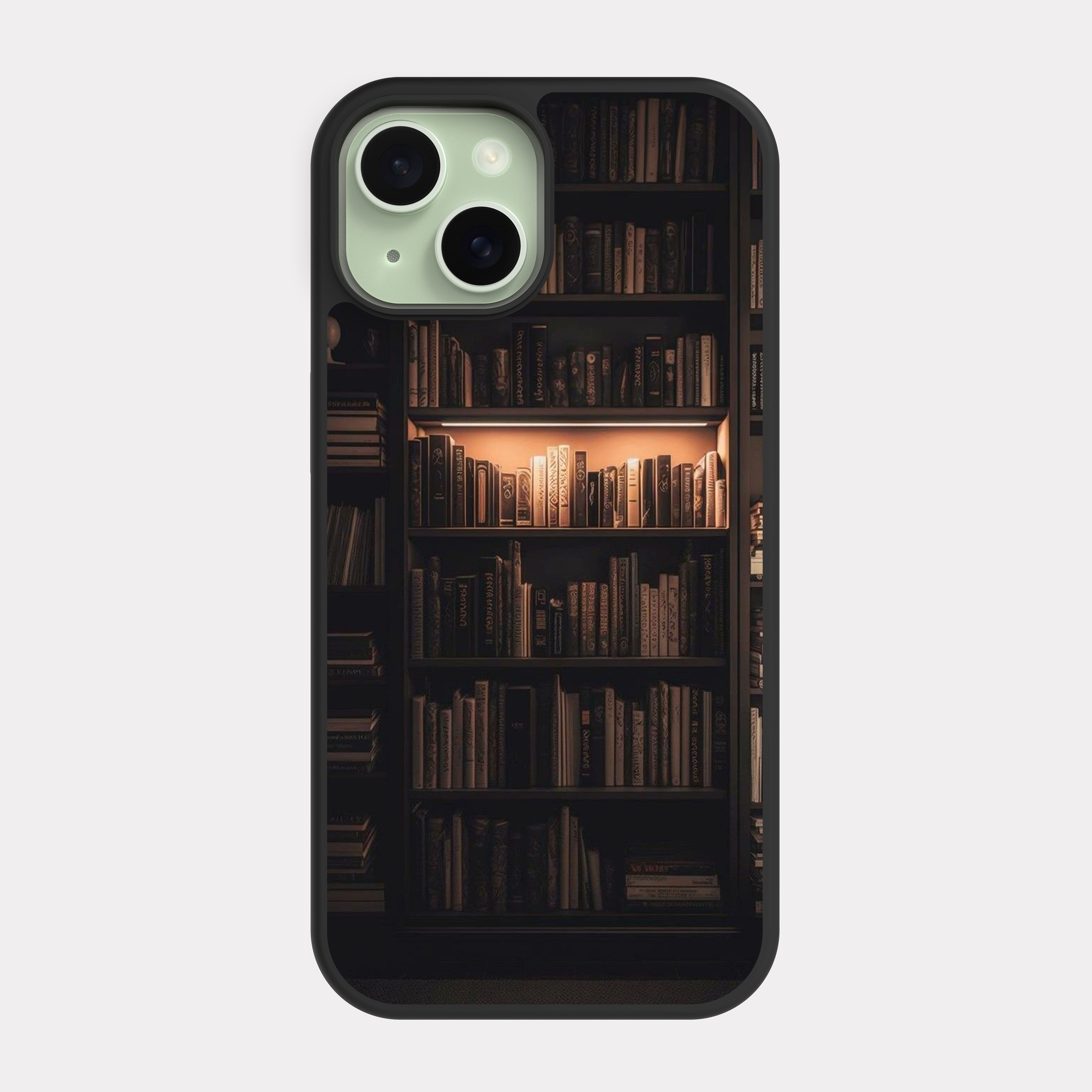 iPhone 15 case cover Library Orange