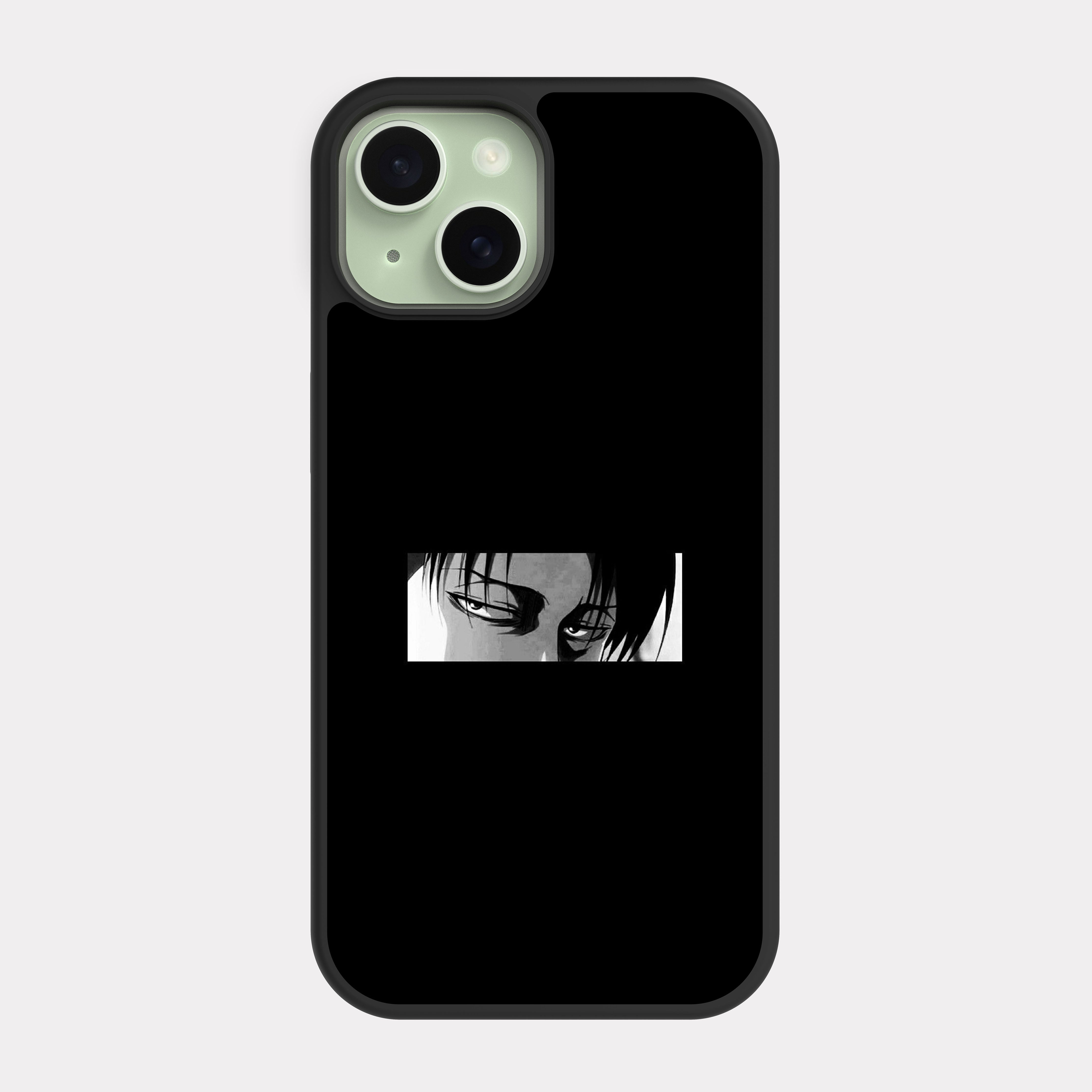 iPhone 15 case cover Levi Ackerman Attack on Titan Black