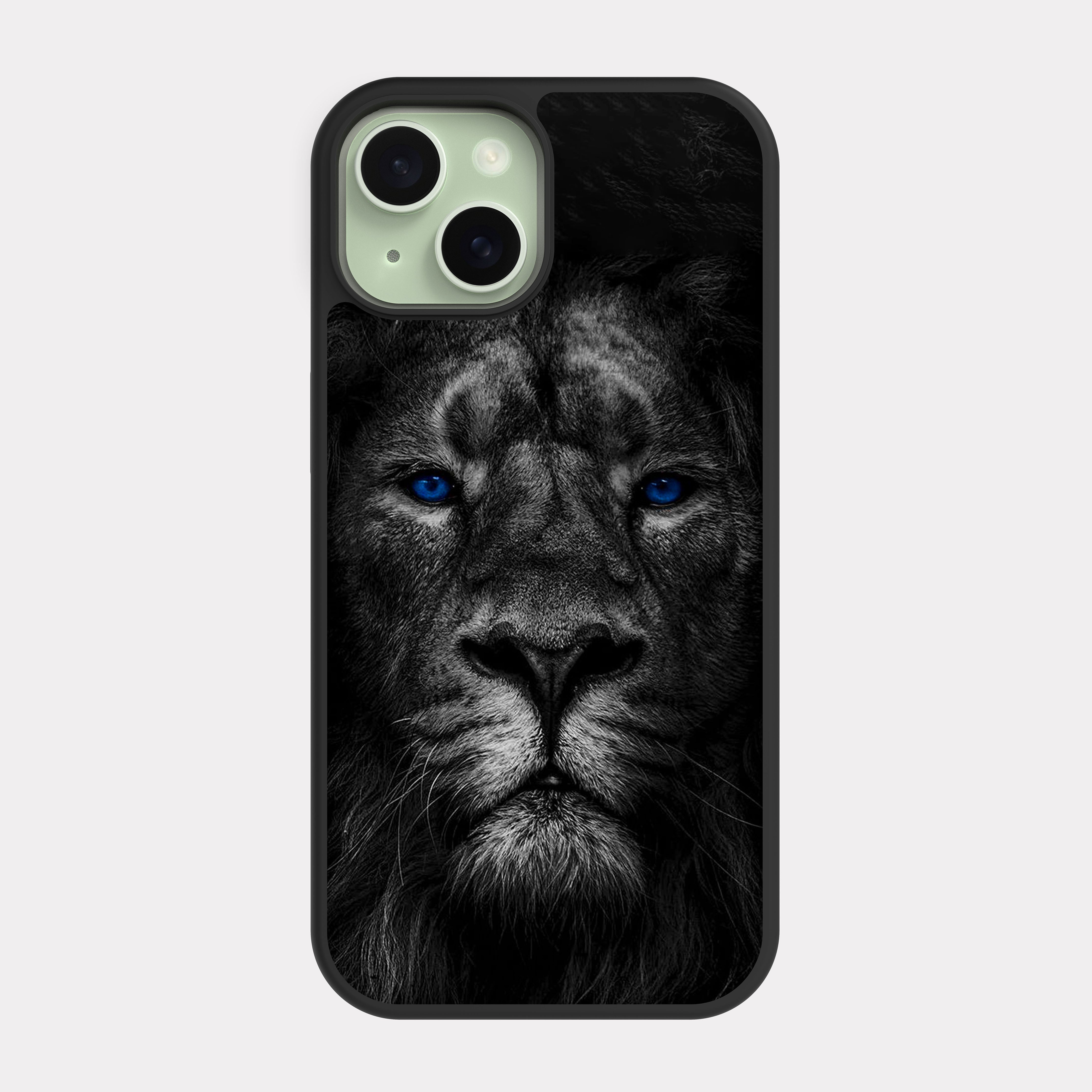 iPhone 15 case cover Lion Blue