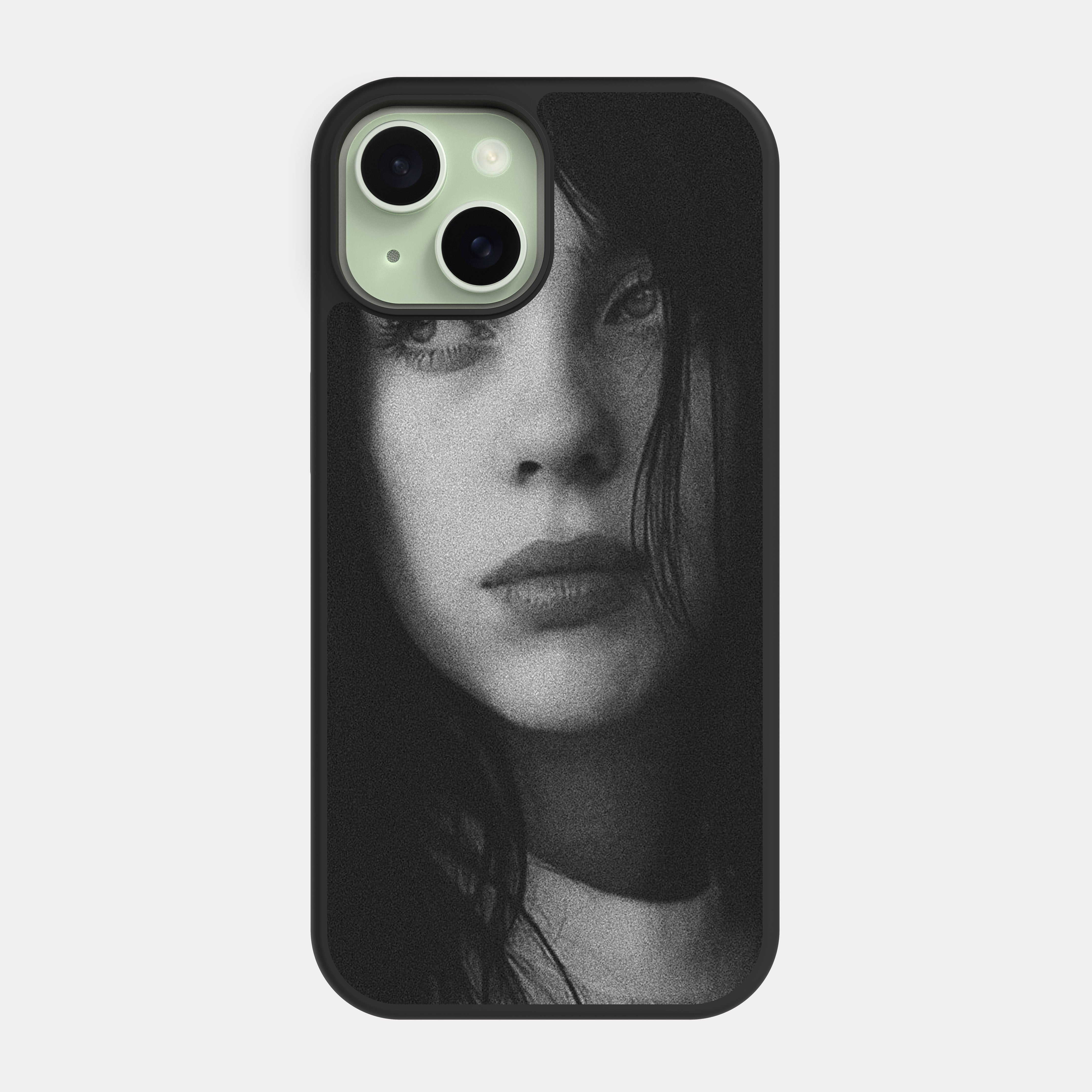 iPhone 15 case cover Billie Eilish White